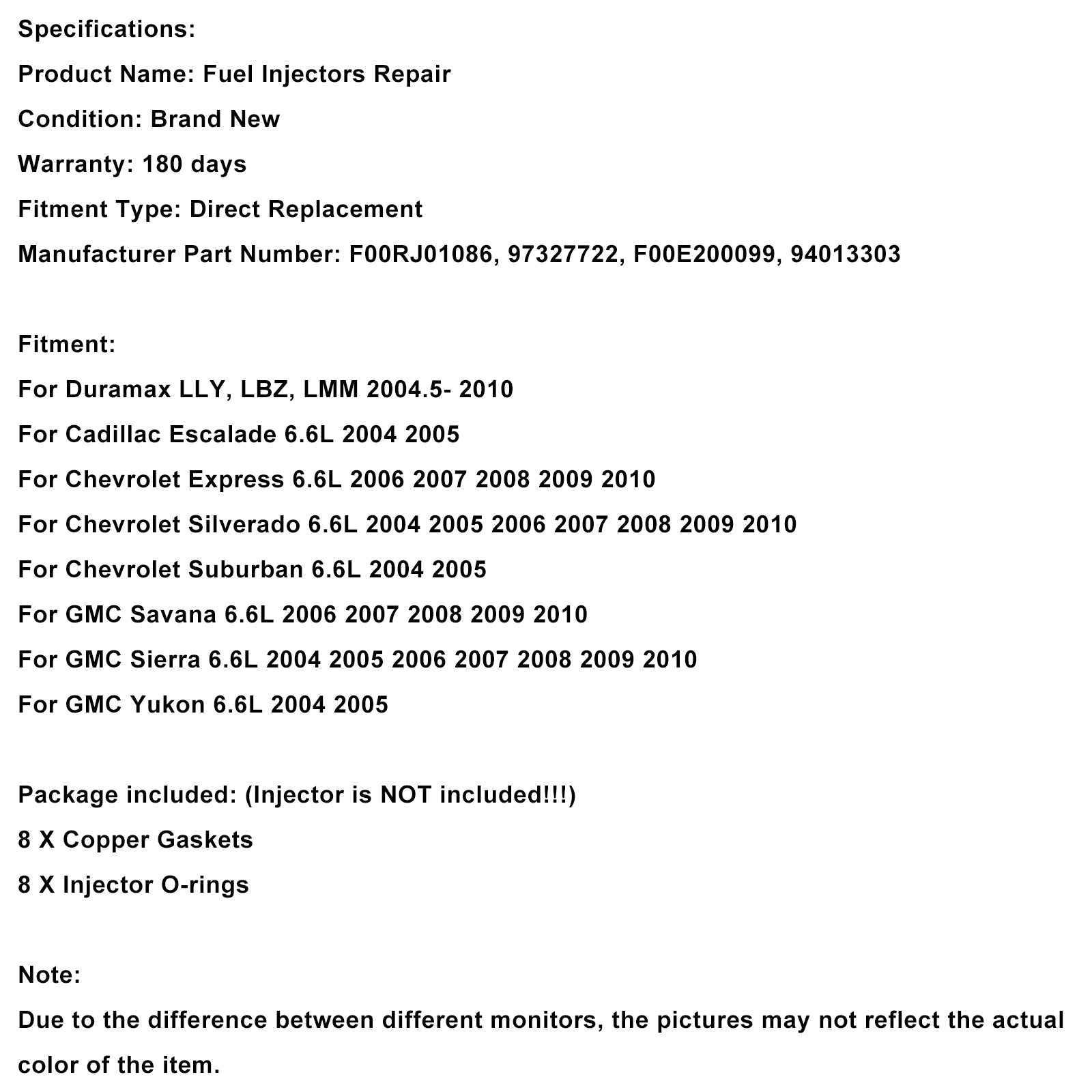 Fuel Injector O-Ring Seal 97327722 Fit Chevy Express Fit Cadillac 94013303