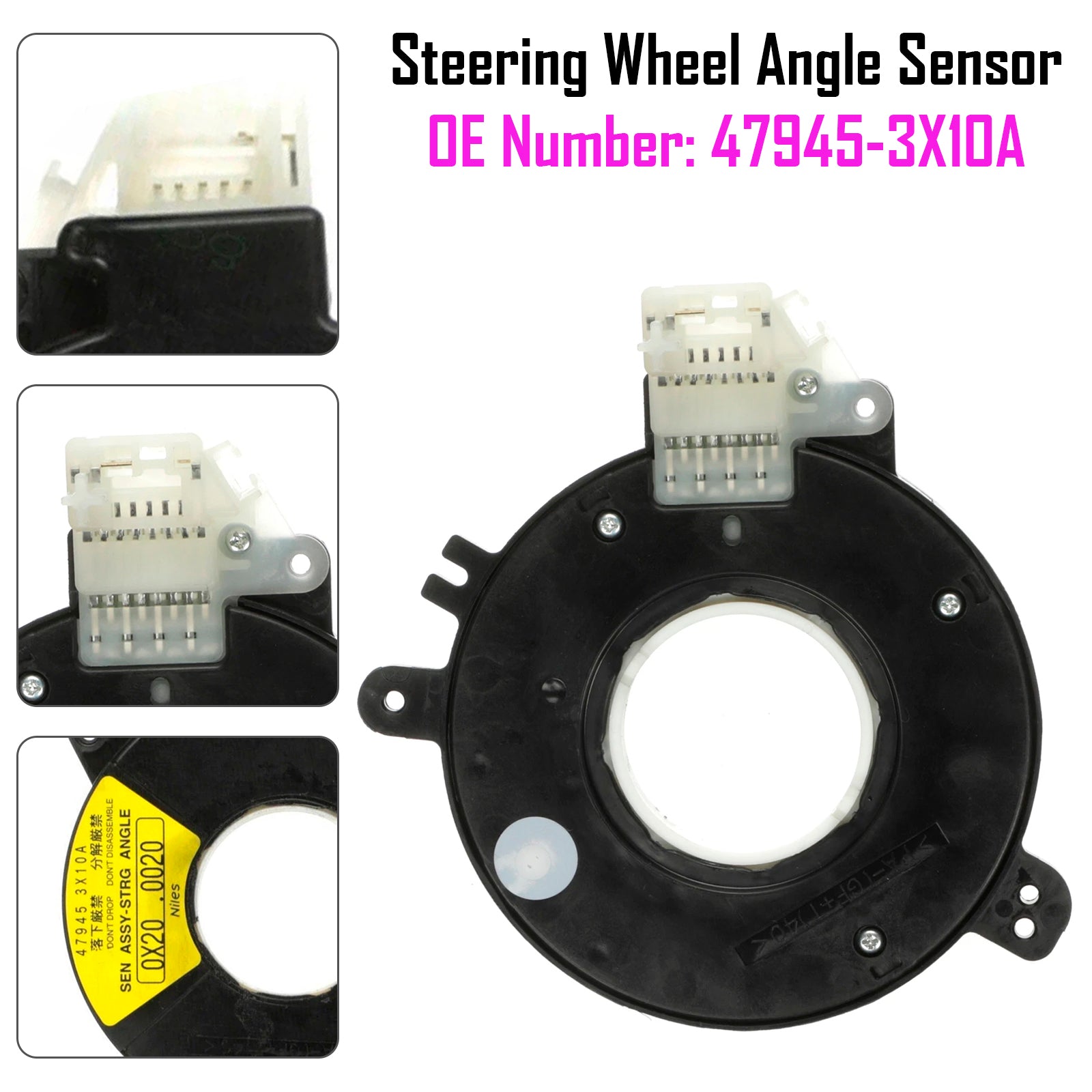 2005-2008 Nissan Quest Base, S, SE, SL 3.5L V6 Steering Wheel Angle Sensor 47945-3X10A