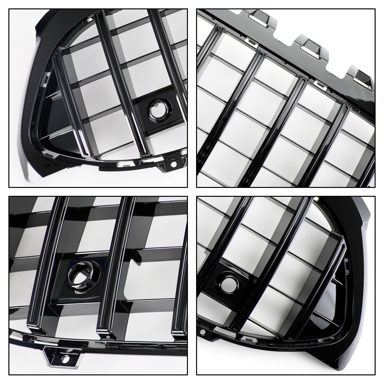 GT 스타일 프론트 범퍼 그릴 메르세데스 벤츠 A-클래스 W177 2019-2023 블랙