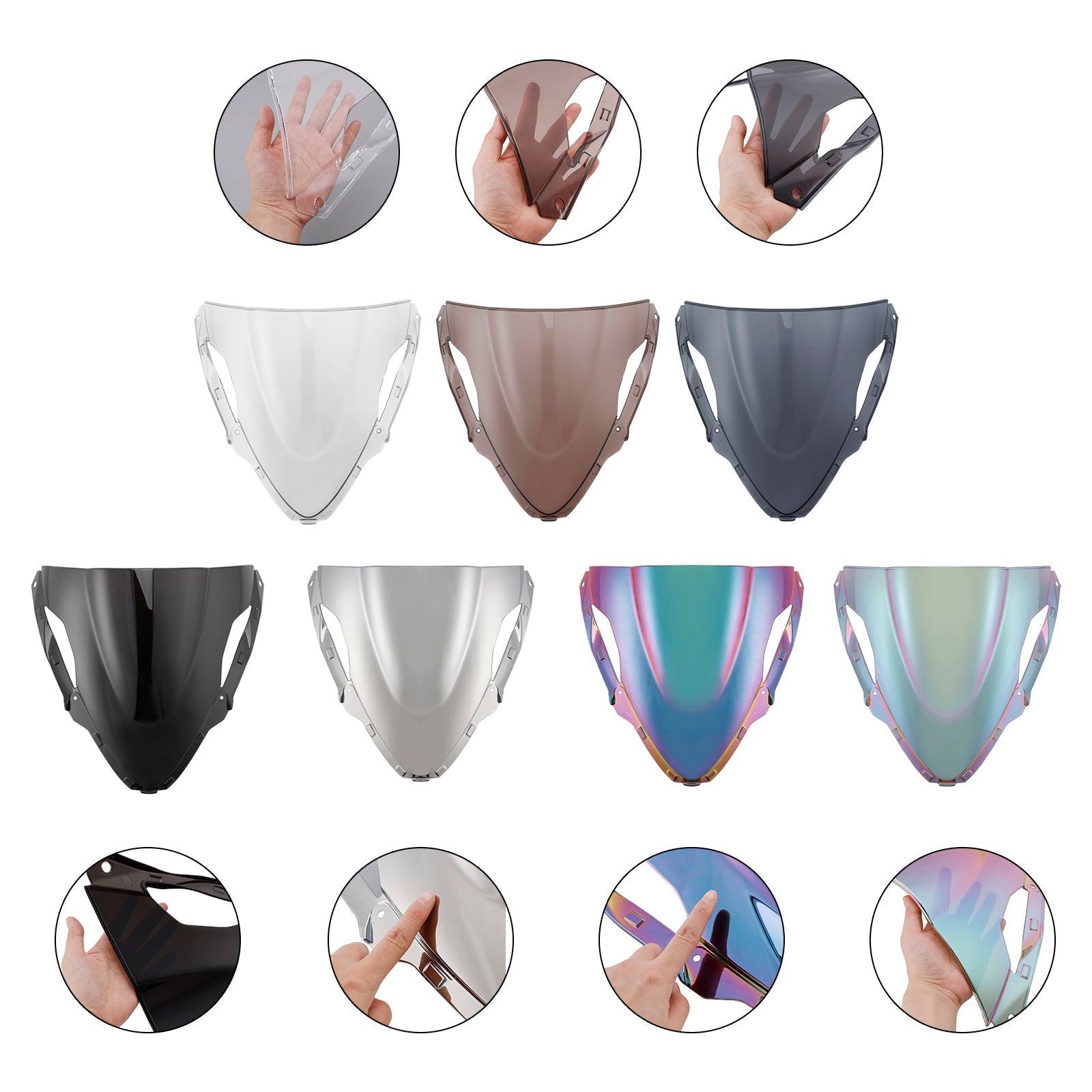 Windshield Windscreen for Kawasaki ZX6R 636 2024-2025