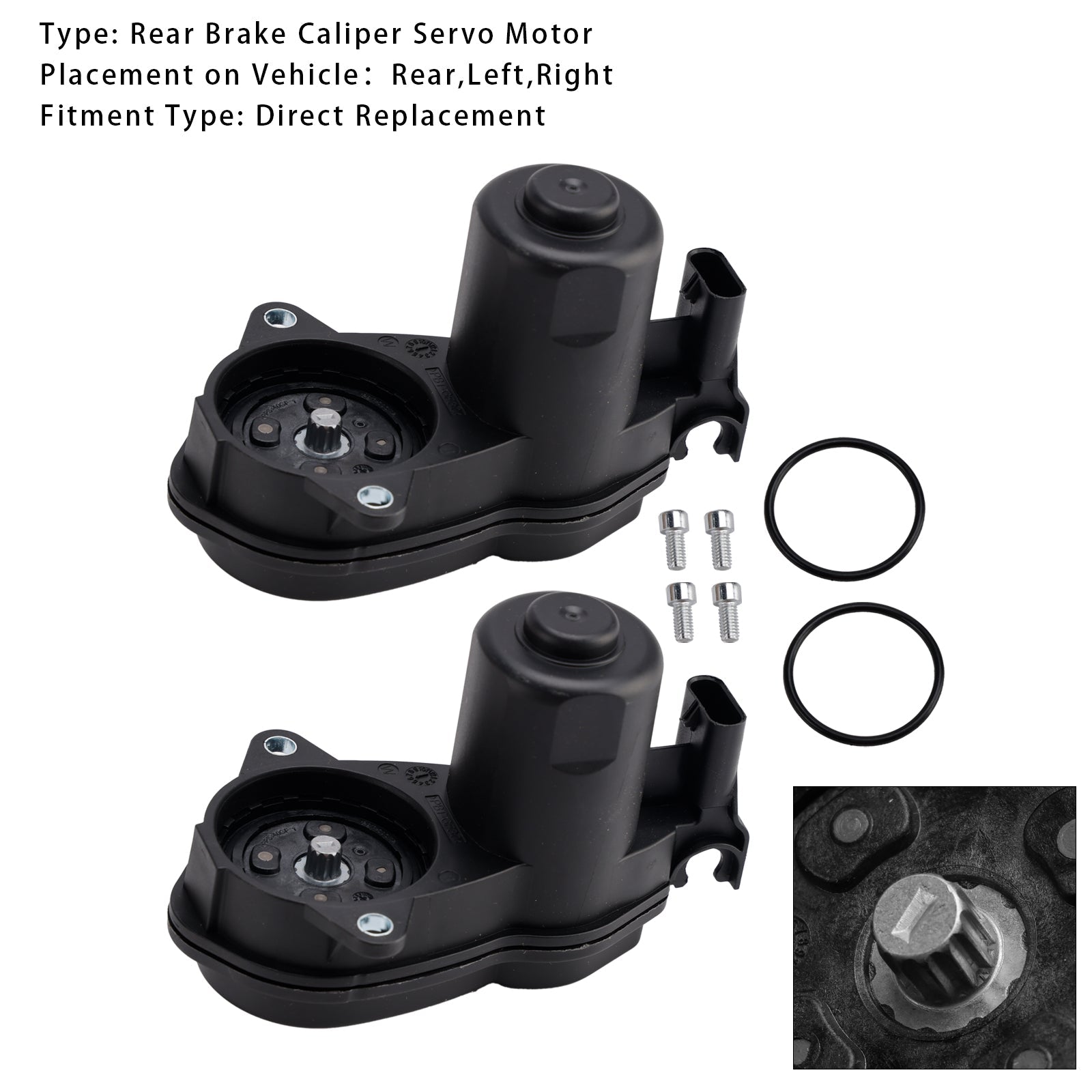 Pair Rear Brake Caliper Servo Motor For BENZ W166 X166 GLE350 ML350 1669065401