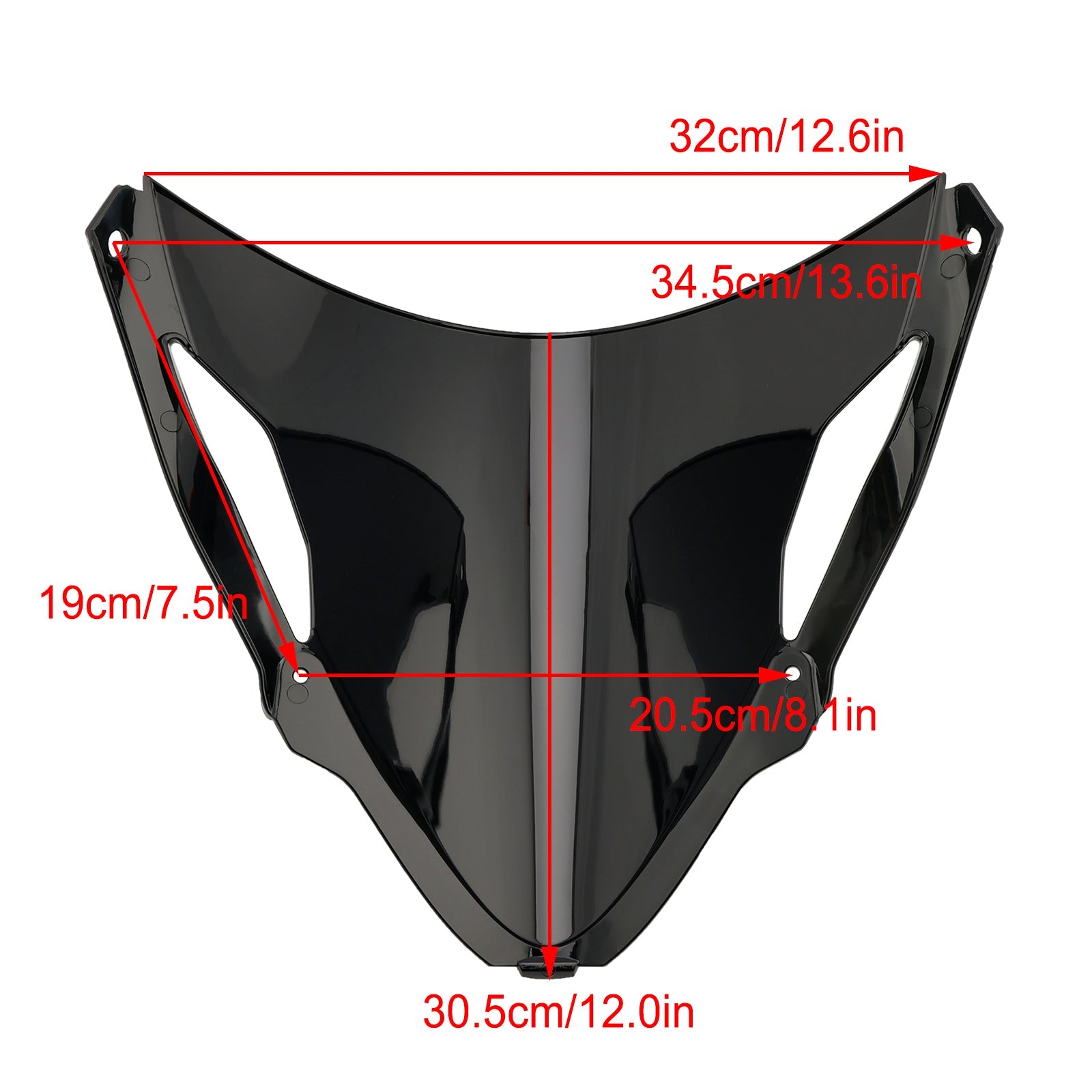 kawasaki ZX-6R 2024 용 앞 유리 윈드 스크린