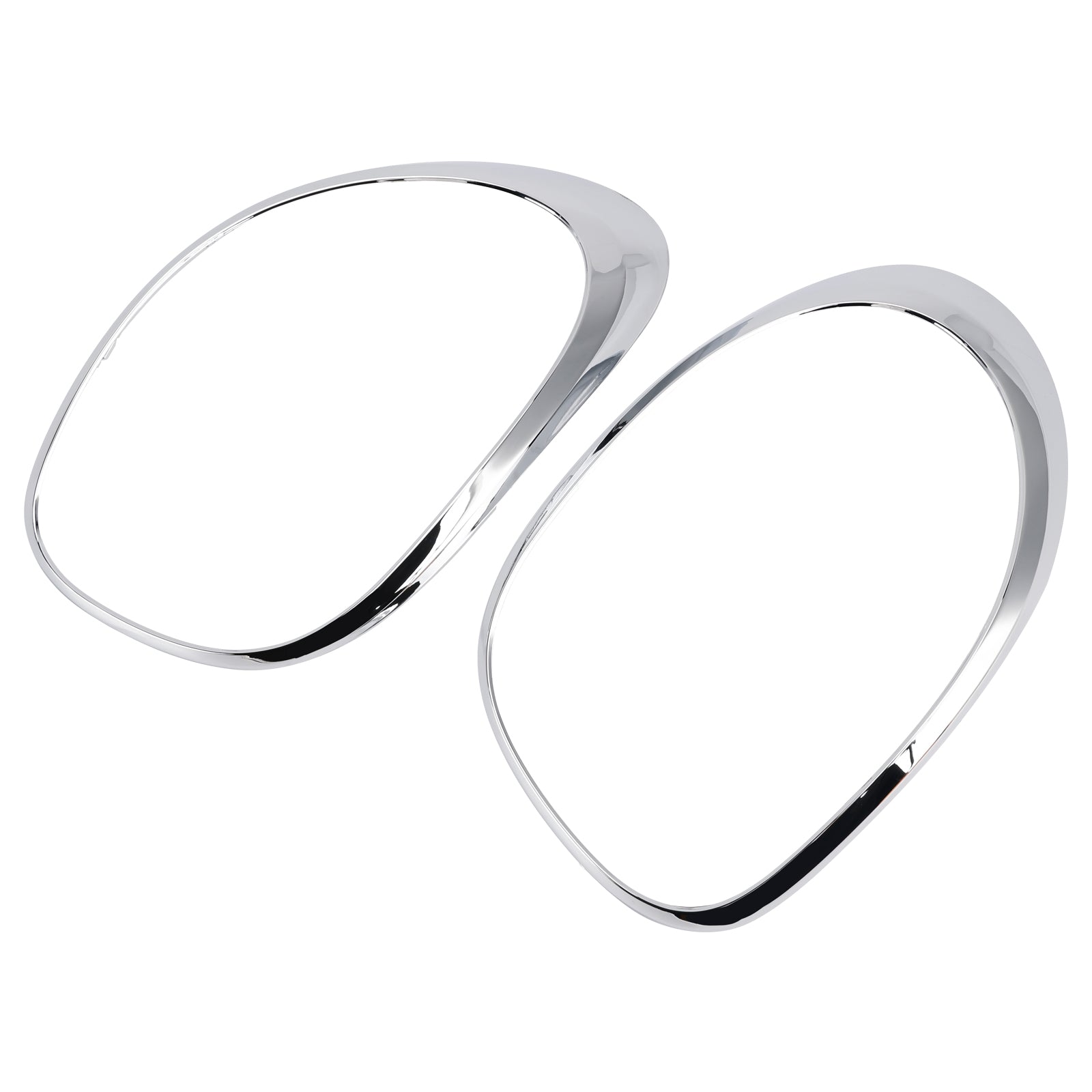 2014-2020 For Fiat 500L Left+Right Rear Taillight Lamp Trim Ring Chrome
