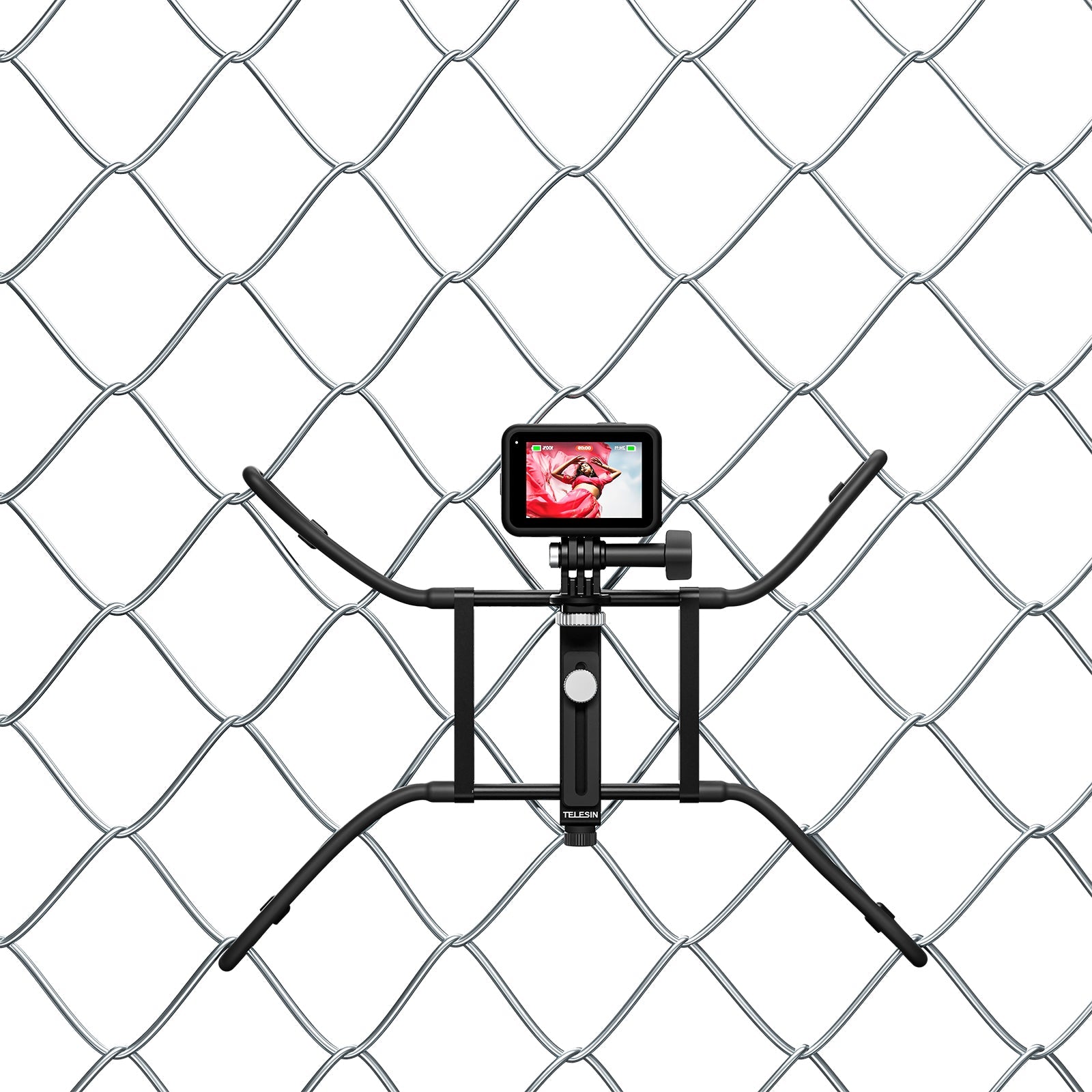 Baseball Tennis Live Broadcast Hanging Net Bracket Stand for GoPro DJI Action4