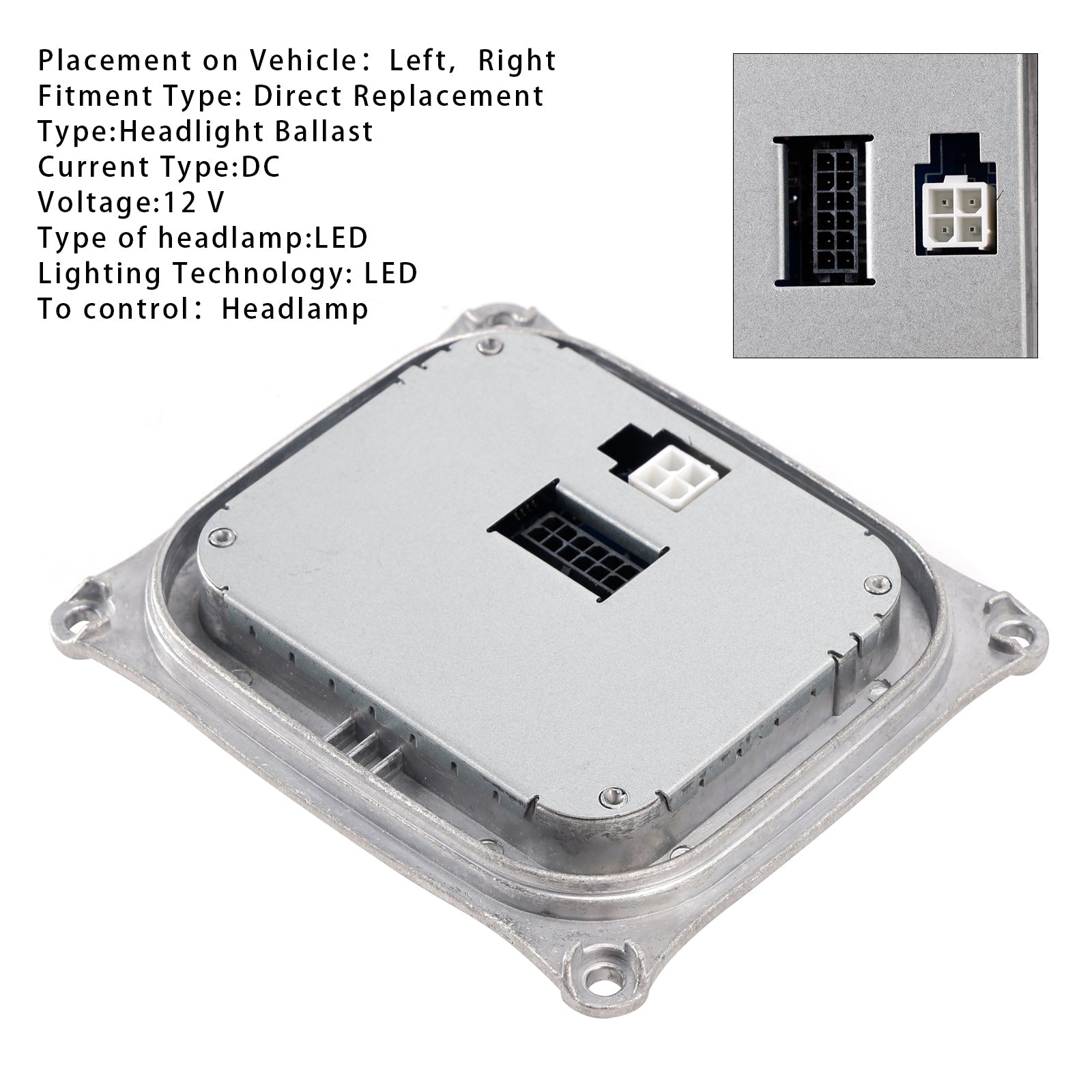 2014-2022 FIAT DUCATO Furgoneta Headlight LED DRL Control Unit 130732952800