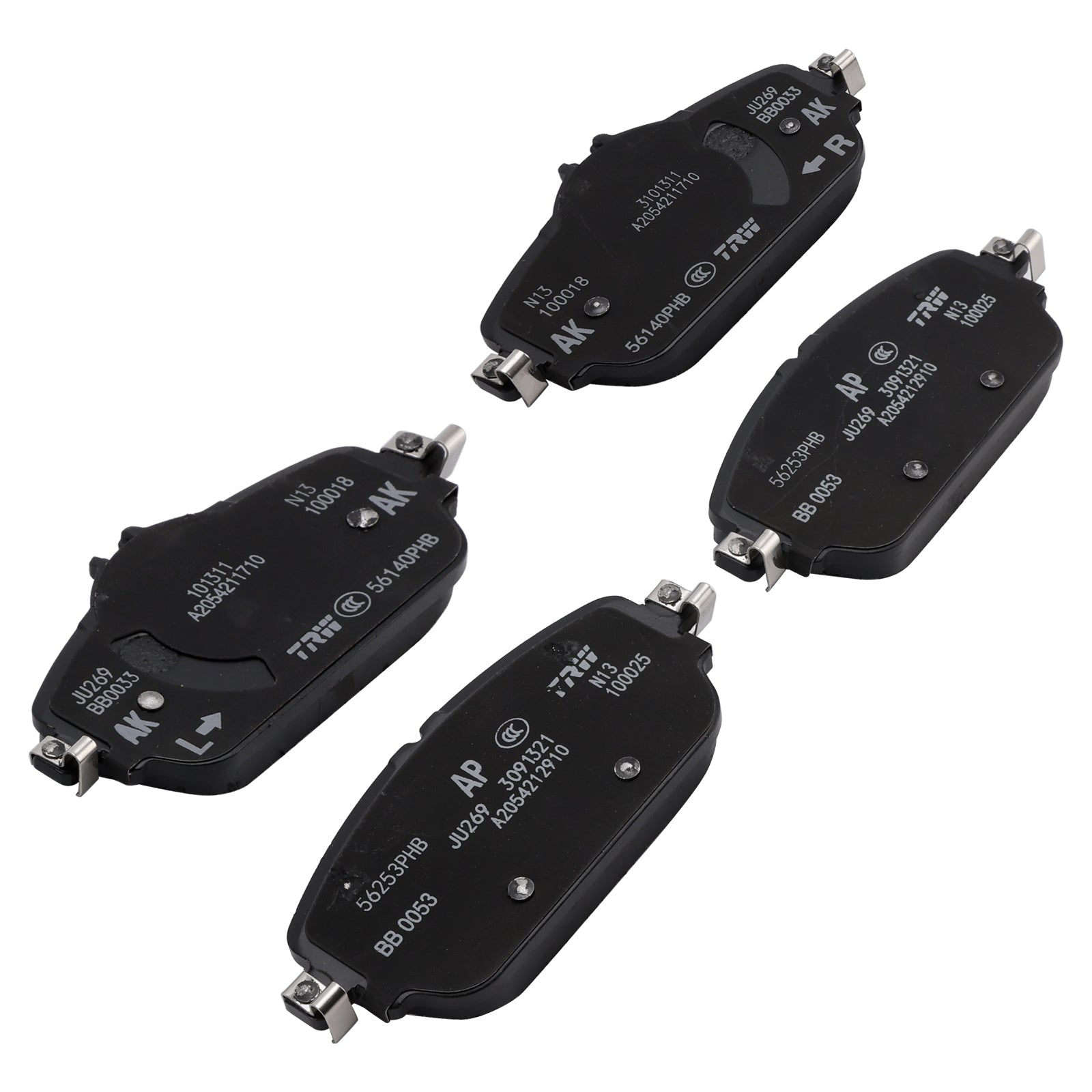 Mercedes-Benz C-Class 205 E-Class 213 Front Brake Pads A0004208903 Without Wear Sensor