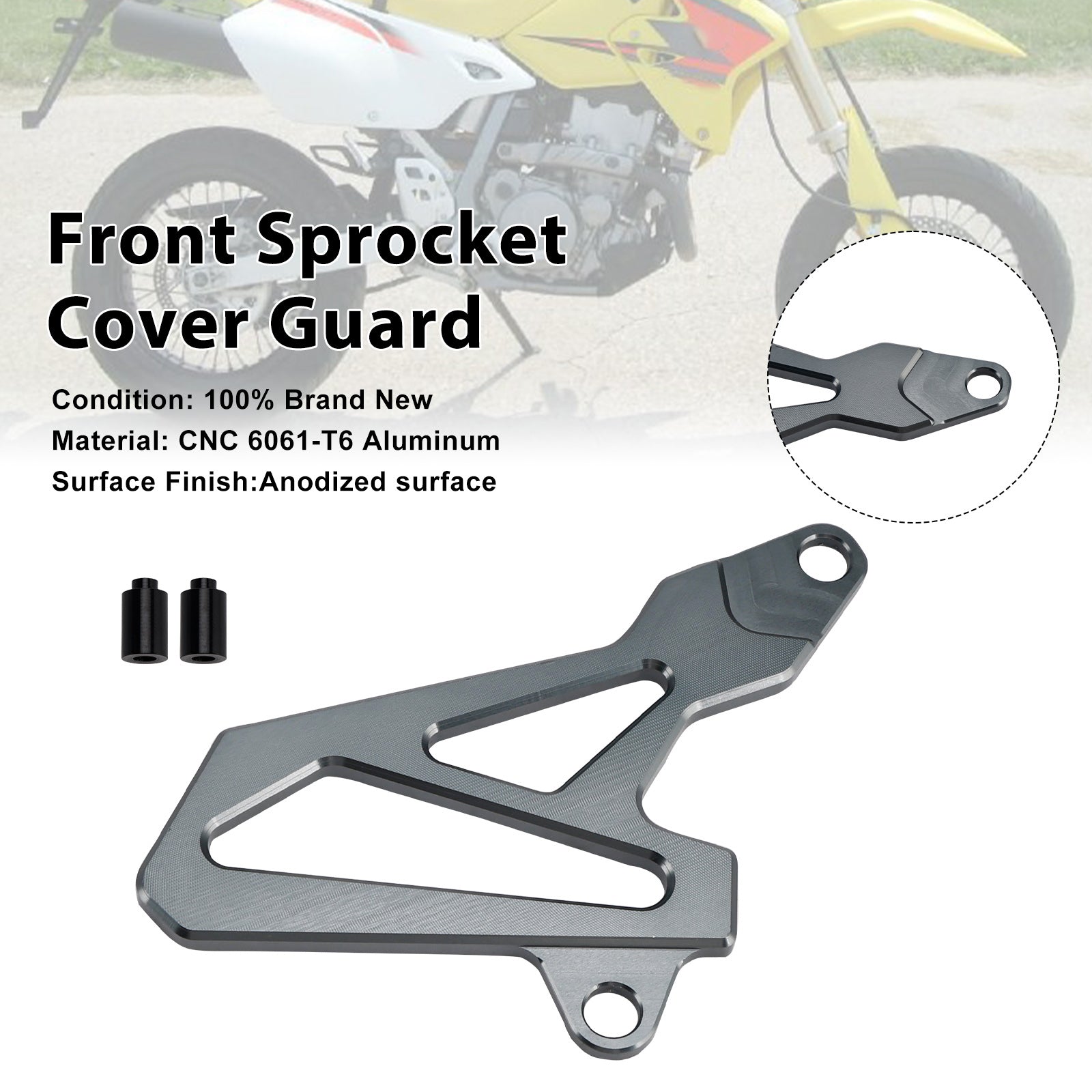 Front Sprocket Cover Guard For Suzuki DR-Z400SM 2000-2024 DRZ400/S/E