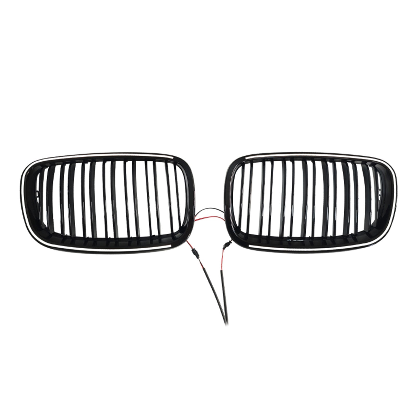 Gloss Black Front Bumper Kidney Grill Grille Fit BMW X5 E70 X6 E71 2007-2013