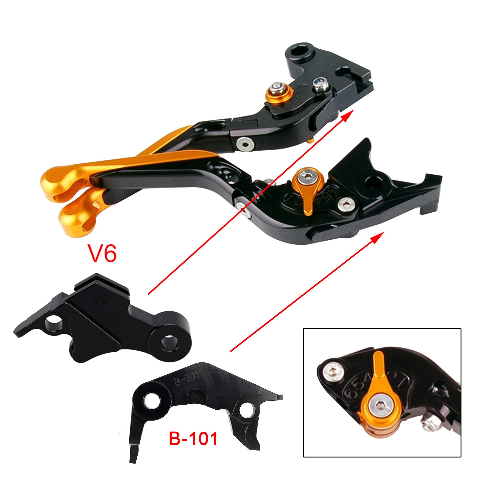 Adjustable Clutch Brake Lever fit for YAMAHA XSR900 XSR900GP MT-09 MT-09SP 24-25