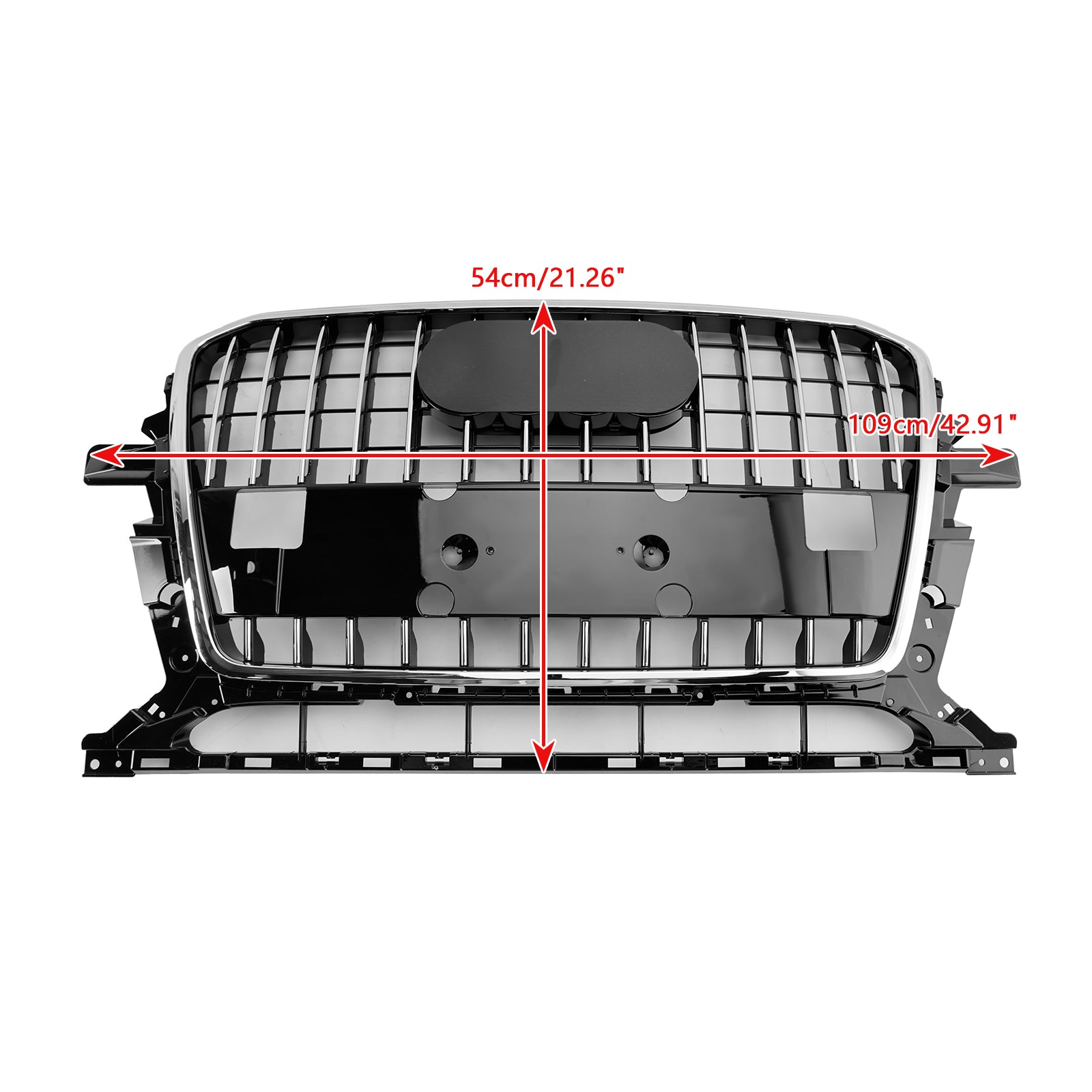 Chrome Front Mesh Sport Hex Grille Grill Fit Audi Q5 8R 2013-2017