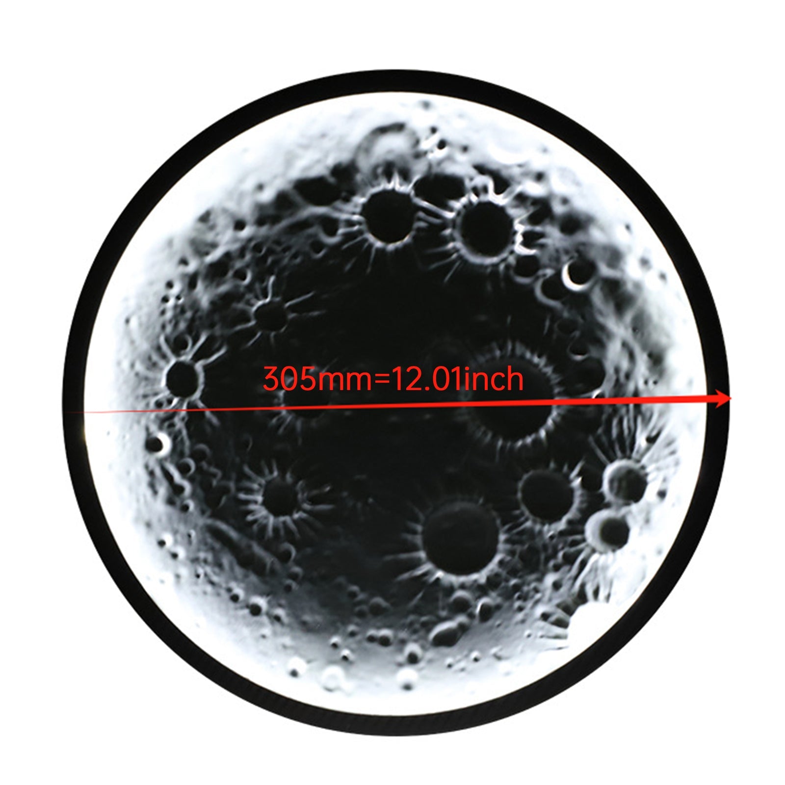 Car Rear Window Lamp Side Lamp Embossed Moon Decorative Lamp