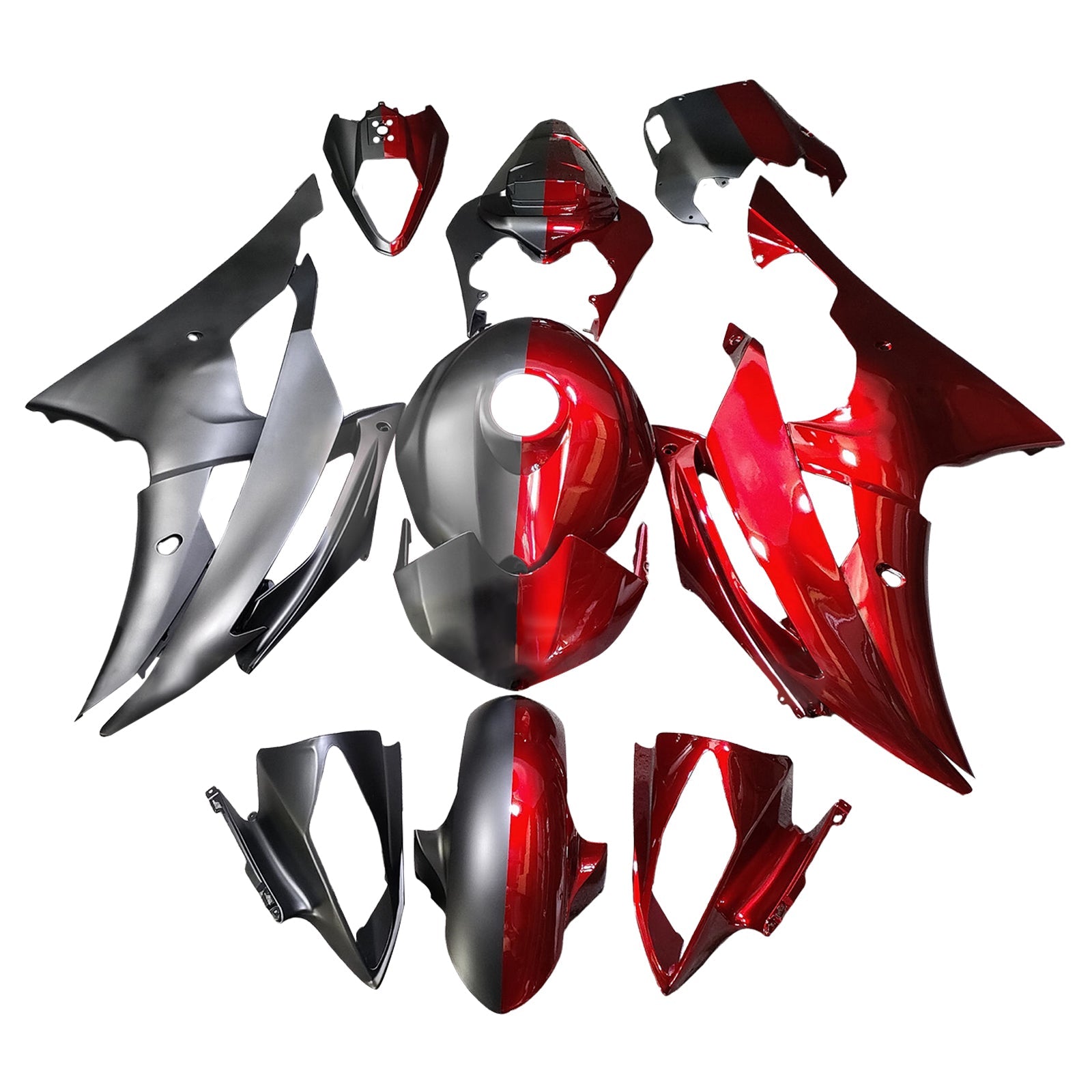 Injection Fairing Kit Bodywork Plastic ABS For Yamaha YZFR6 YZF-R6 2008-2016