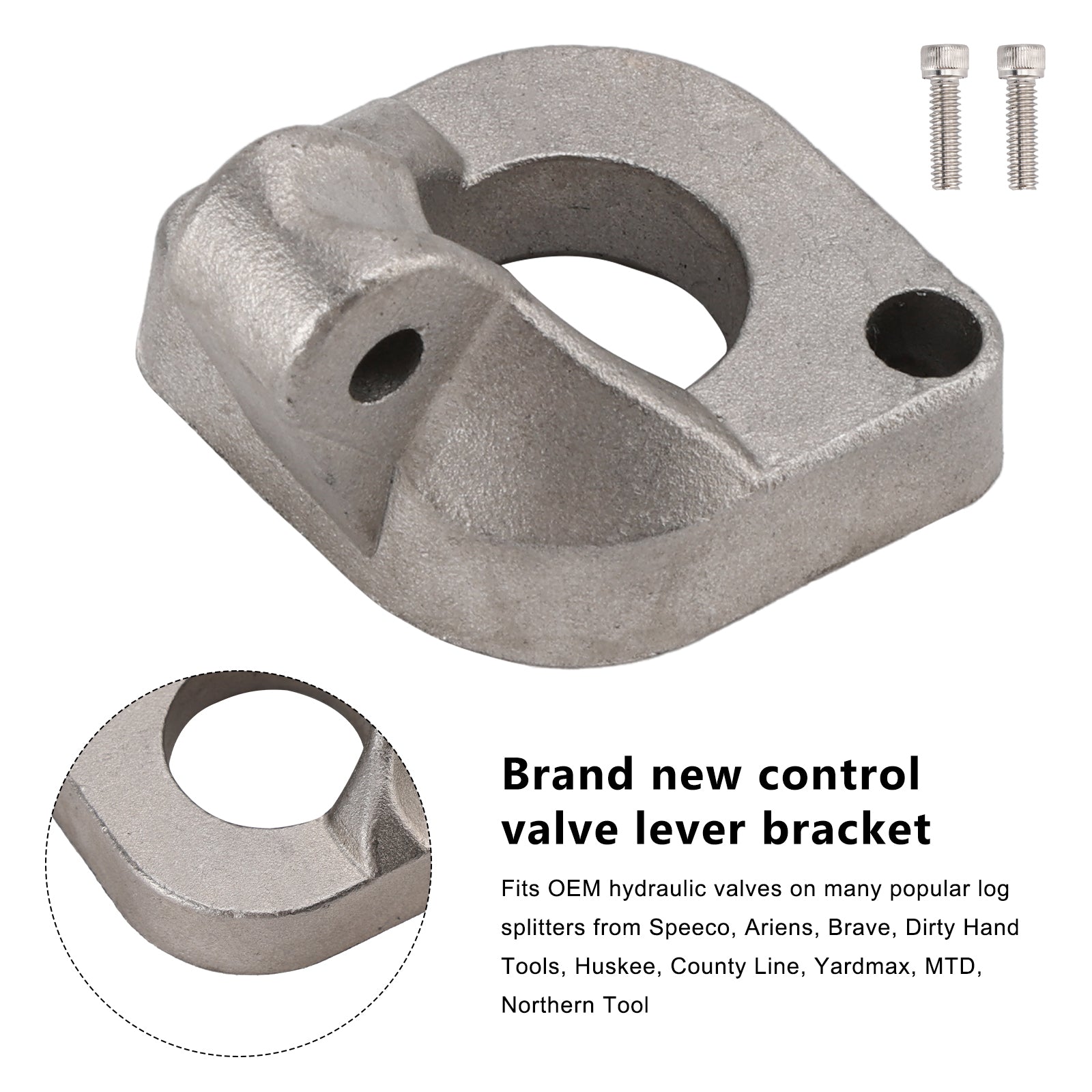 Energy Hydraulic Log Splitter Valve Lever Handle Mounting Bracket for HUSKY/MTD