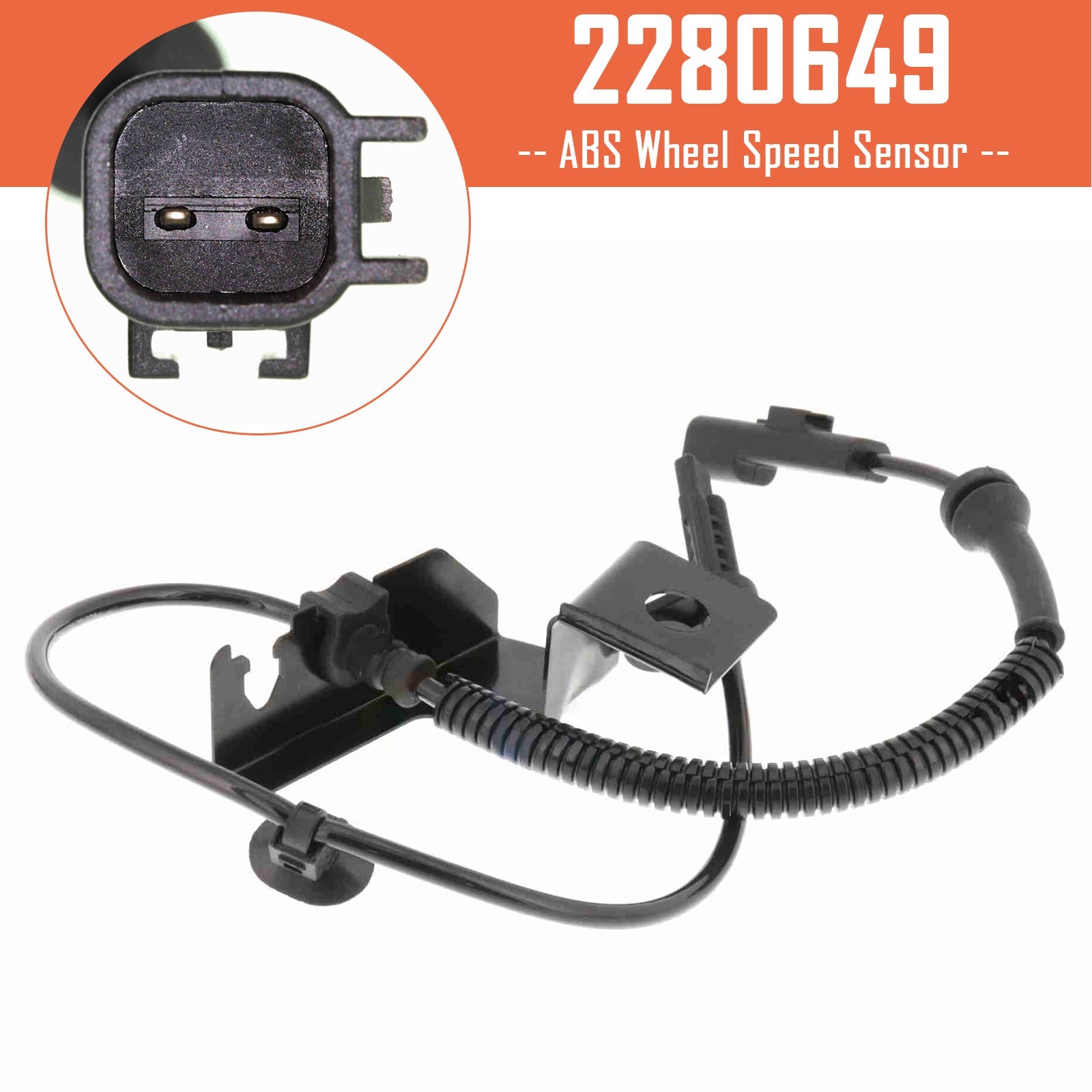 2015-up Ford Galaxy III (CK), S-Max Front Right ABS Wheel Speed Sensor 2280649 2504175 J1GC2C204A3A