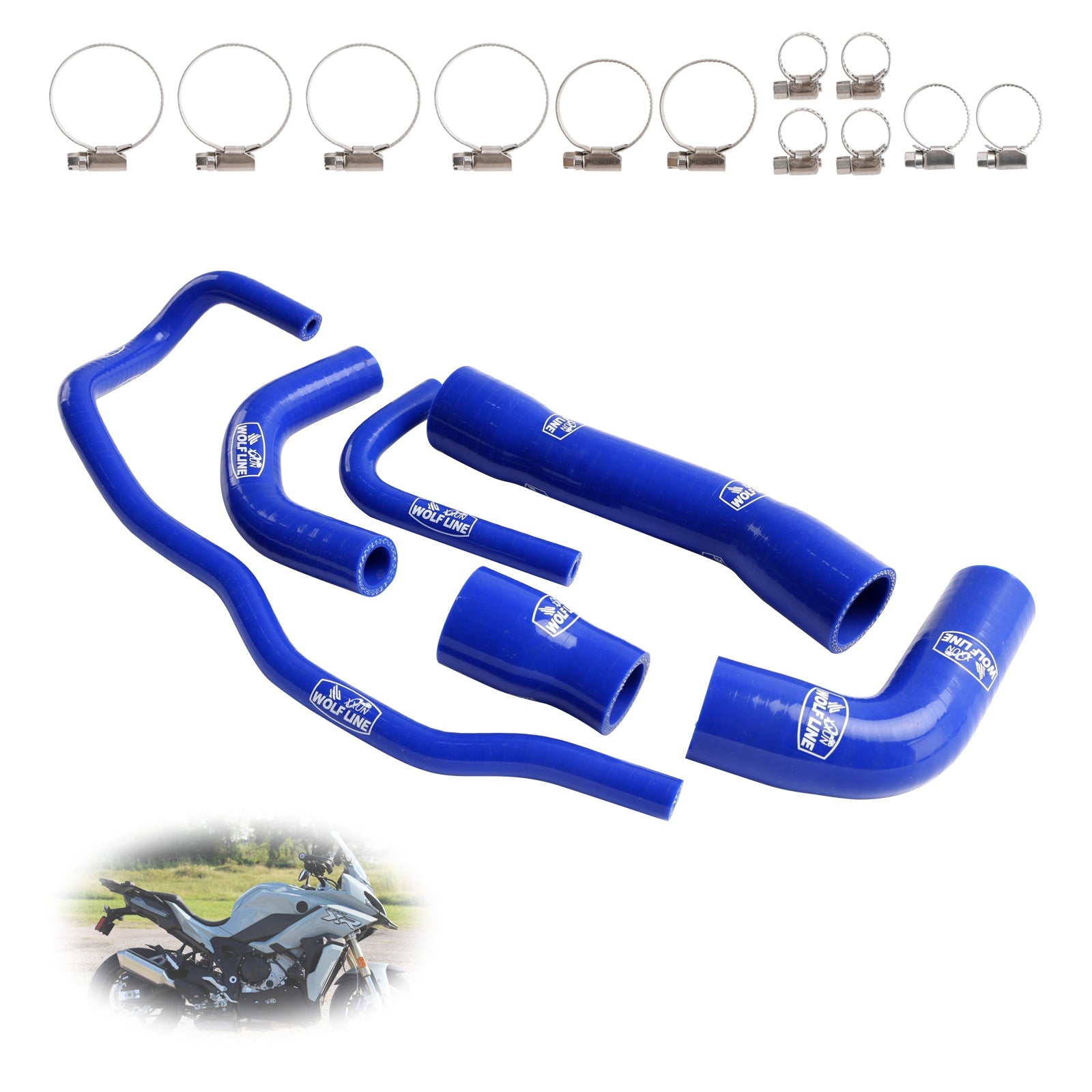 Silicone Radiator coolant Hose kit For BMW S1000XR 2021-2024
