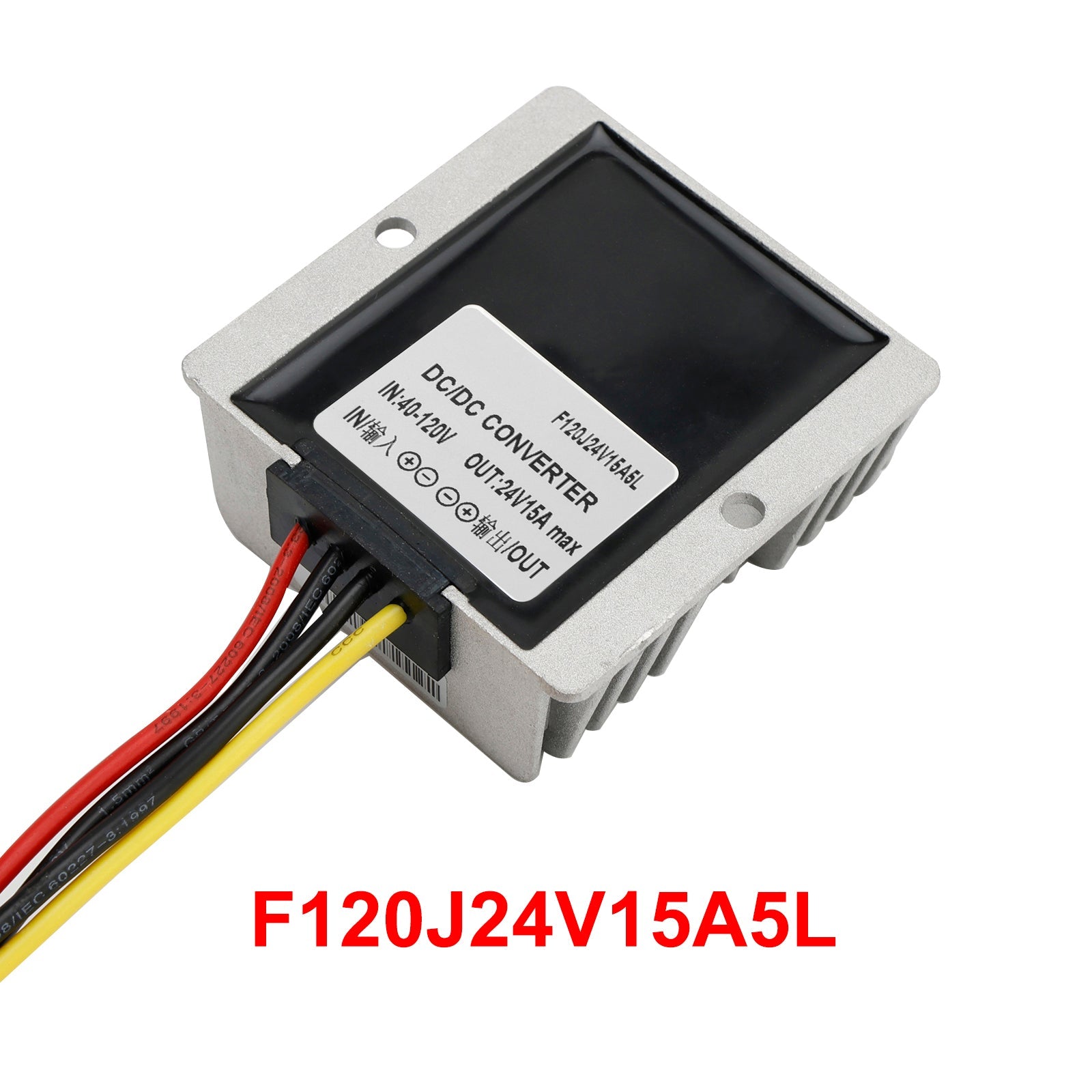 WaterProof 40-120V to 24V 15A 360W Step Down DC/DC Power Converter Regulator