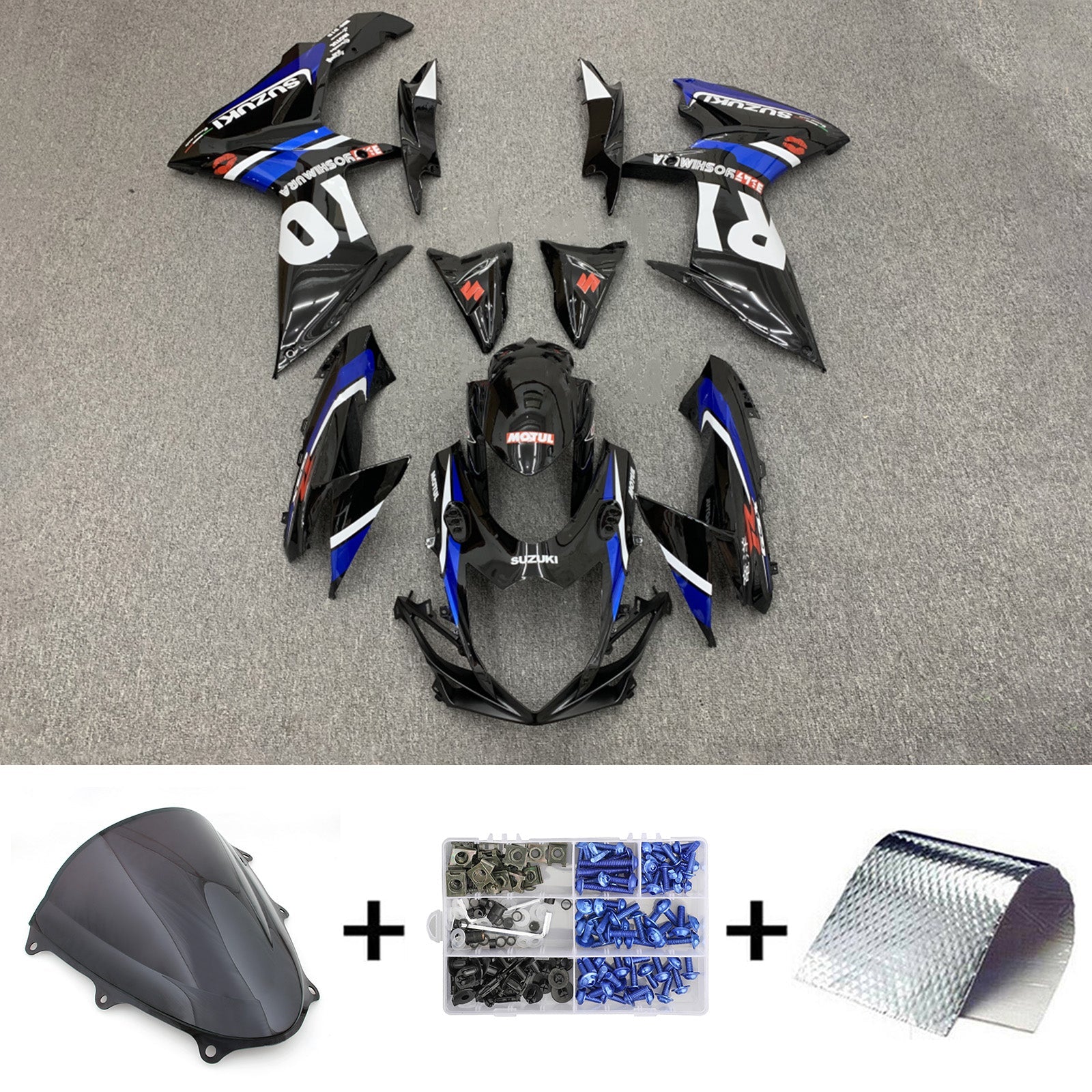 Amotopart Suzuki GSXR 600/750 2011-2025 K11 Fairing Kit Bodywork Plastic ABS