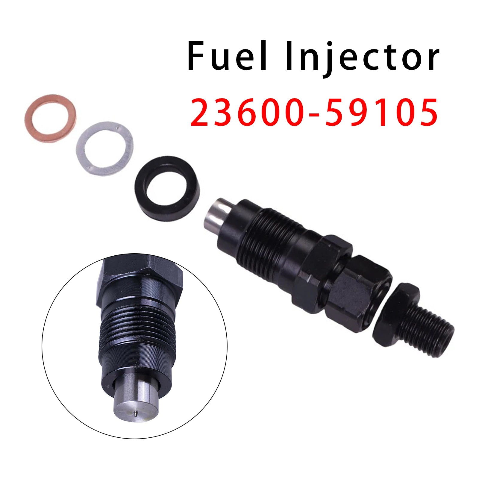1Pcs Fuel Injector For Toyota 3L Hilux Hiace 2.8L Engine 23600-59105