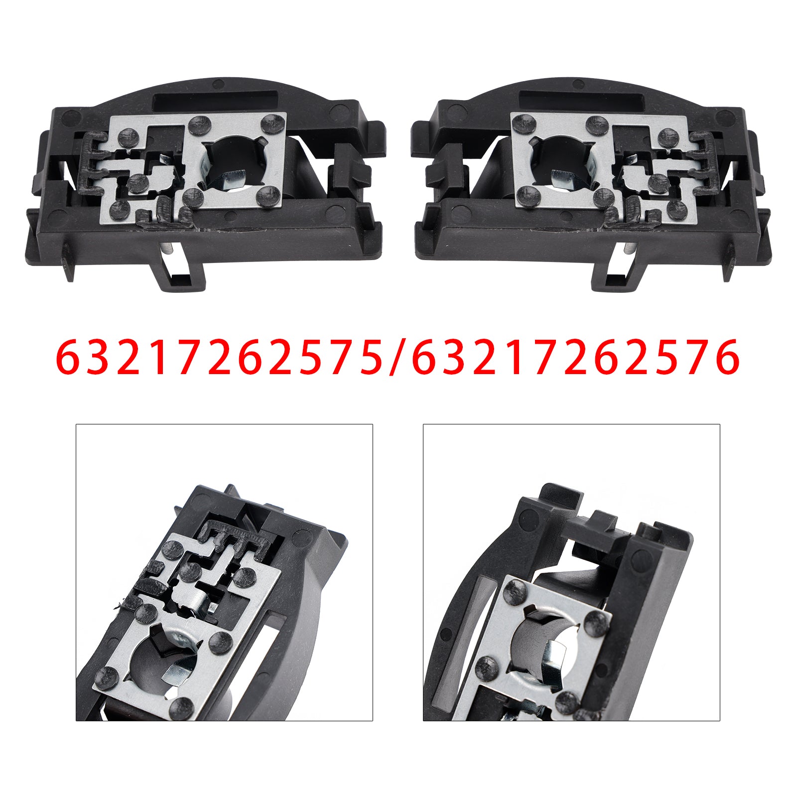 2008-2013 BMW X5 E70 Left+Right Rear Trunk Lid Tail Light Bulb Holder Socket 63217262575 63217262576