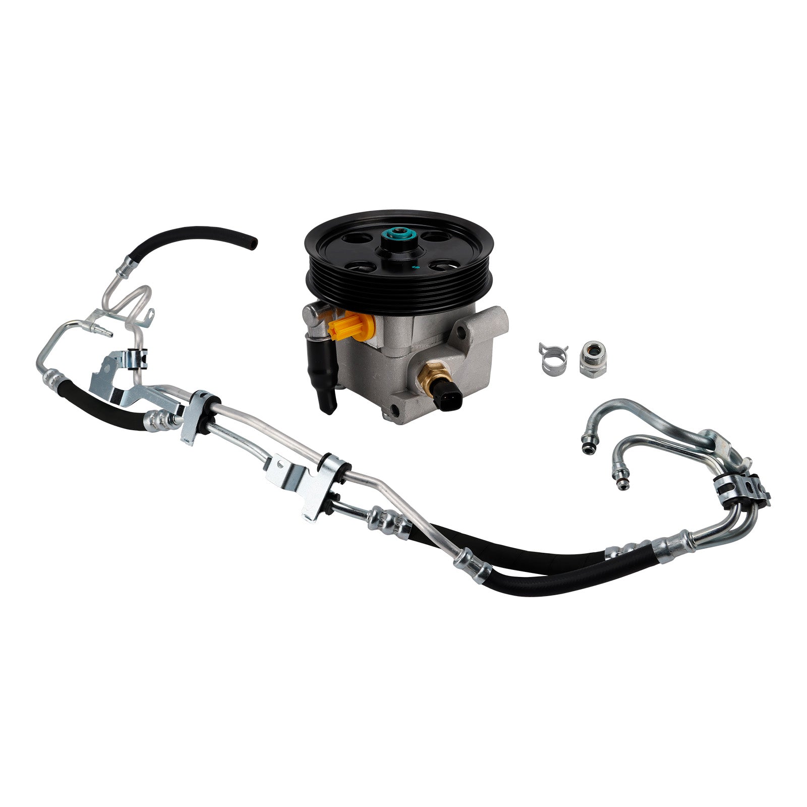 4M513A696AC For Ford Focus 2004-2011 Power Steering Pump + High Pressure Pipe