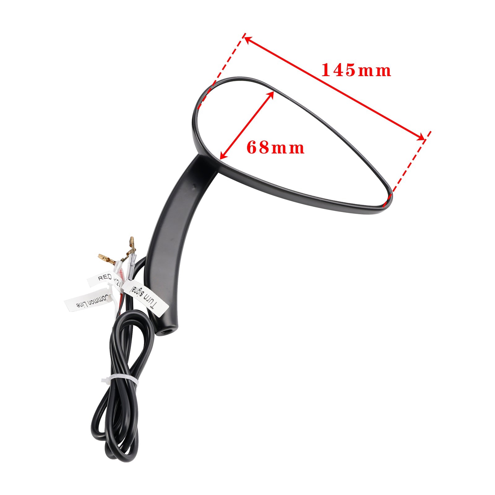 1990-2021 Sportster 883 1200 Black Custom Dynamics LED Turn Signal Mirrors