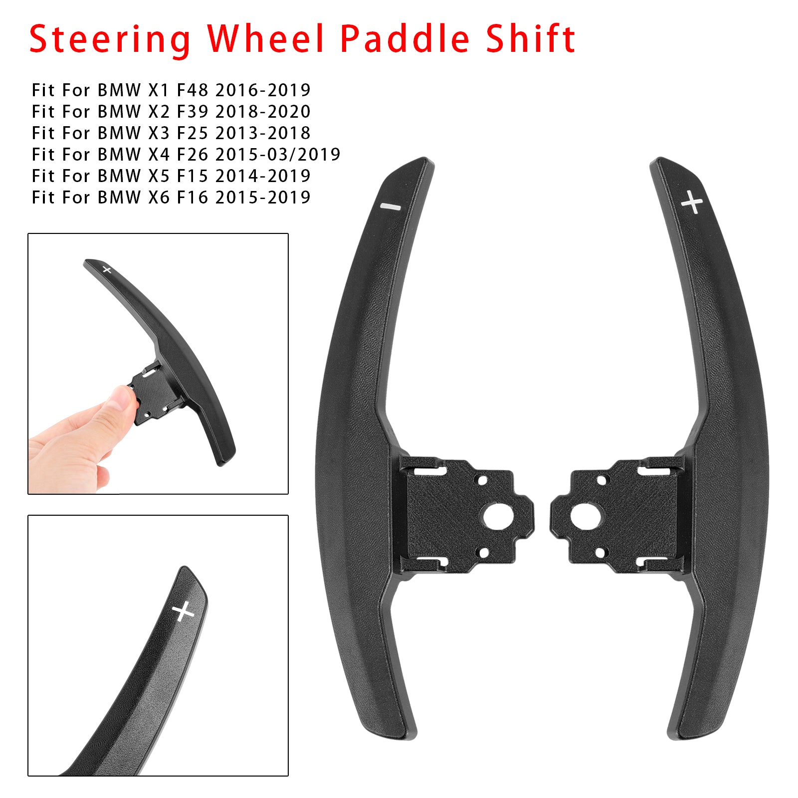 Paddle Shifter Extension For BMW F Series F30 F31 F32 F10 X3 X5 Aluminium Black