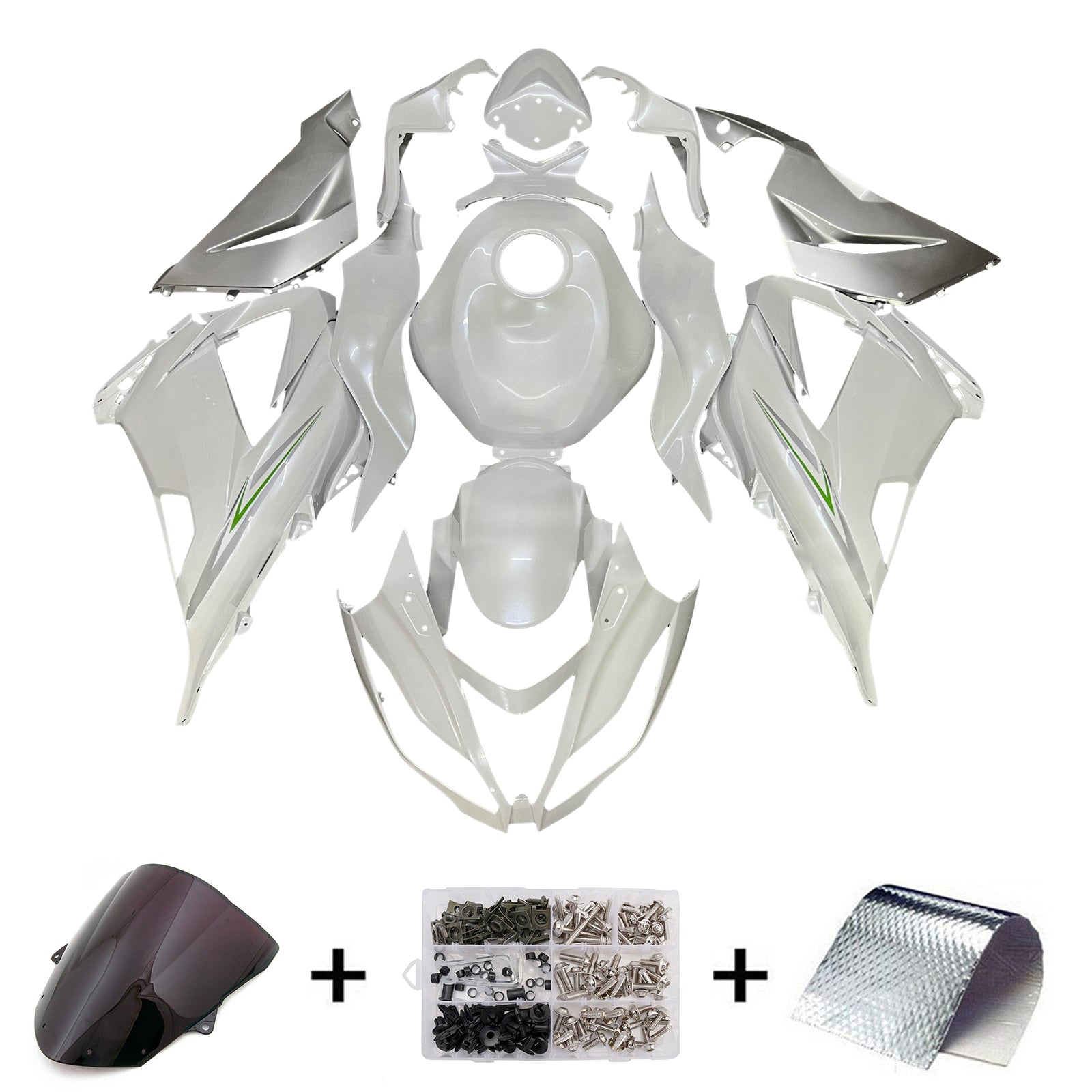 Injection Fairing Kit Bodywork Plastic ABS fit For Kawasaki ZX6R 636 2013-2018