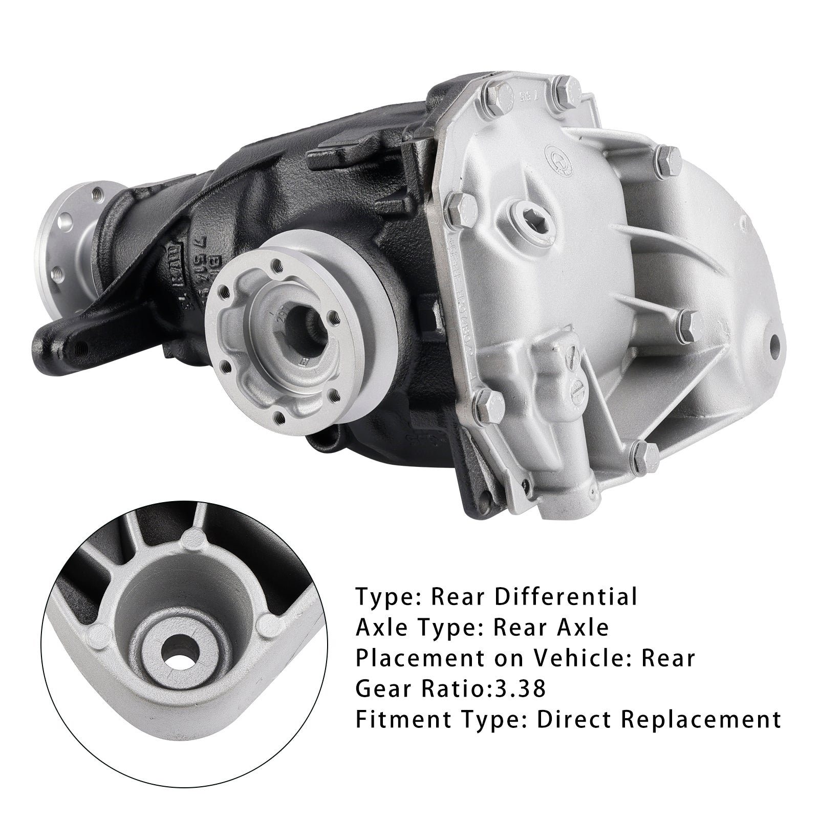 2004-2013 BMW E90 E91 E92 E93 3-Series Rear Differential Carrier 3.38 Ratio 33107524319 33107524320