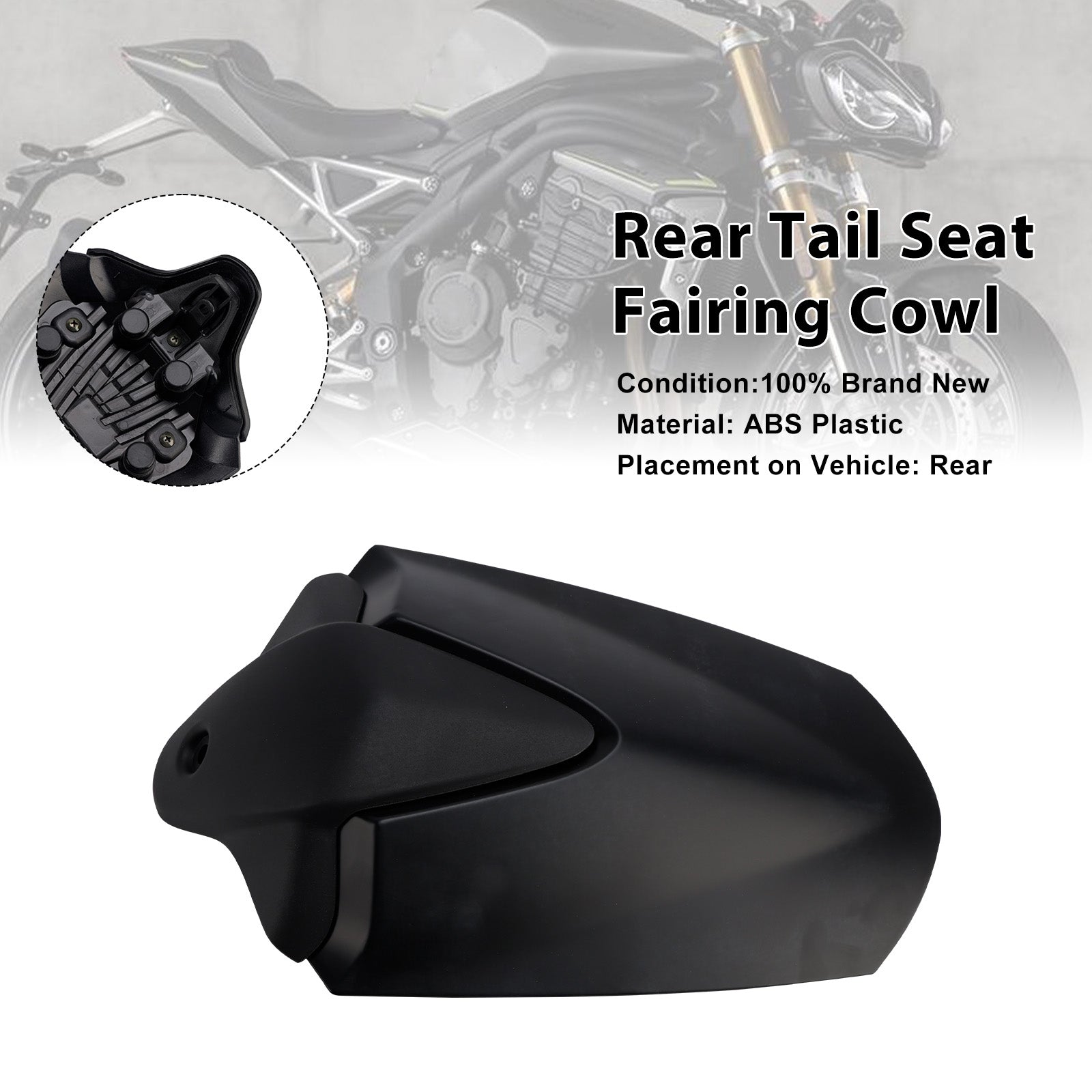 2021-2024 For Speed Triple 1200 RS Rear Tail Seat Fairing Cowl Cover