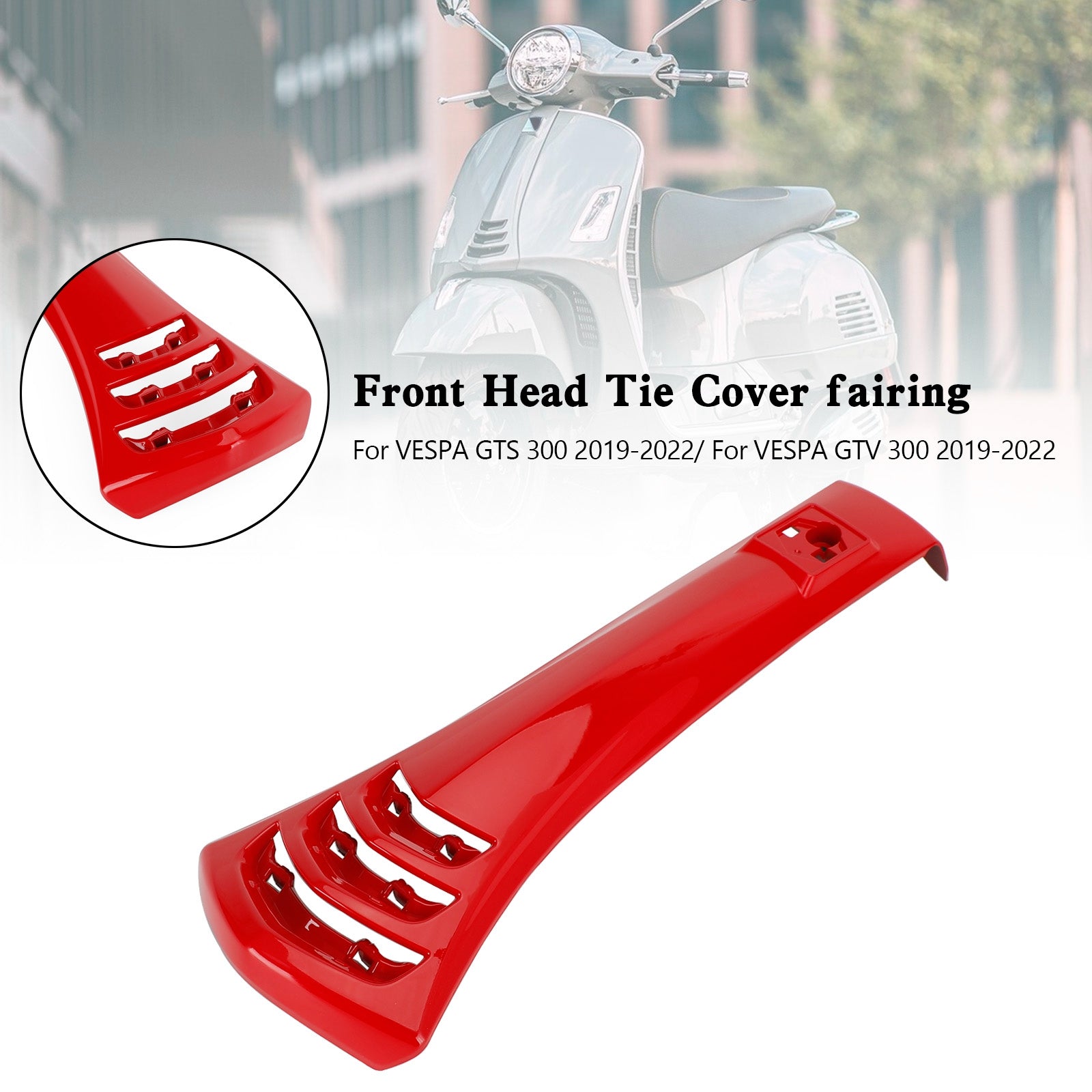 2019-2022 Vespa GTS300 GTV300 Steering Horn Head Cover fairing Tie