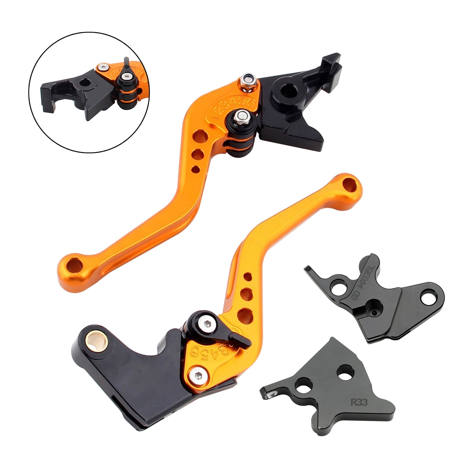 2005-2014 YAMAHA YBR125 NEW Short Clutch Brake Lever