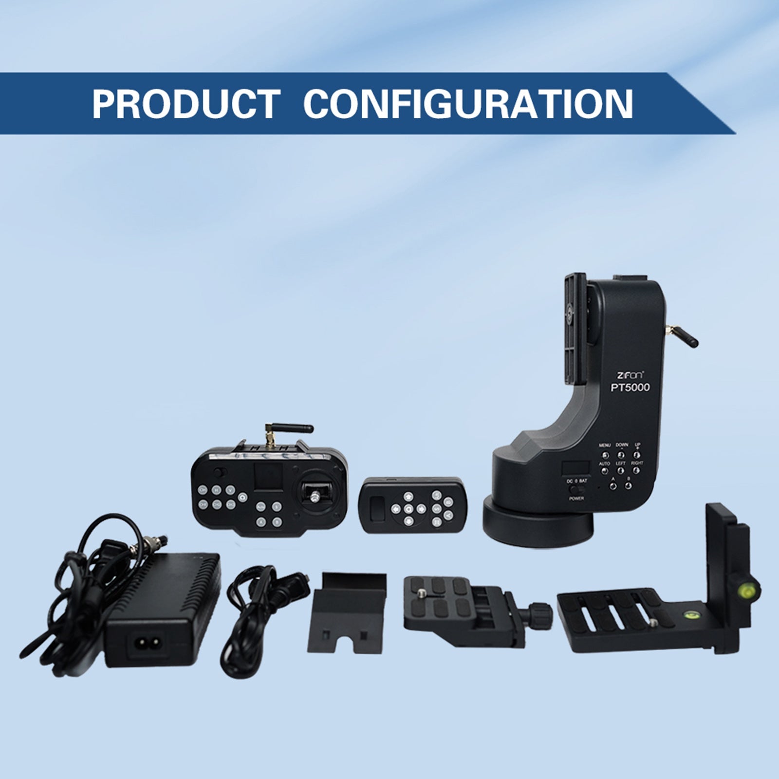 PT-5000 Camera Remote Control Electric Cloud Platform Tilt 360 Panoramic Mirror Rotation Dual Axis Micro Slr Camera Mobile Phone