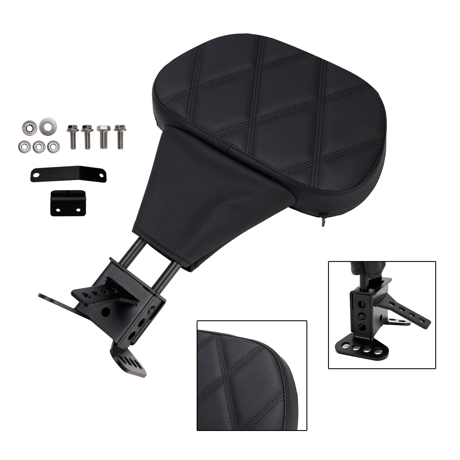 Driver Backrest pad fit for Street Electra Road Glide Road King Tri Glide 09-25