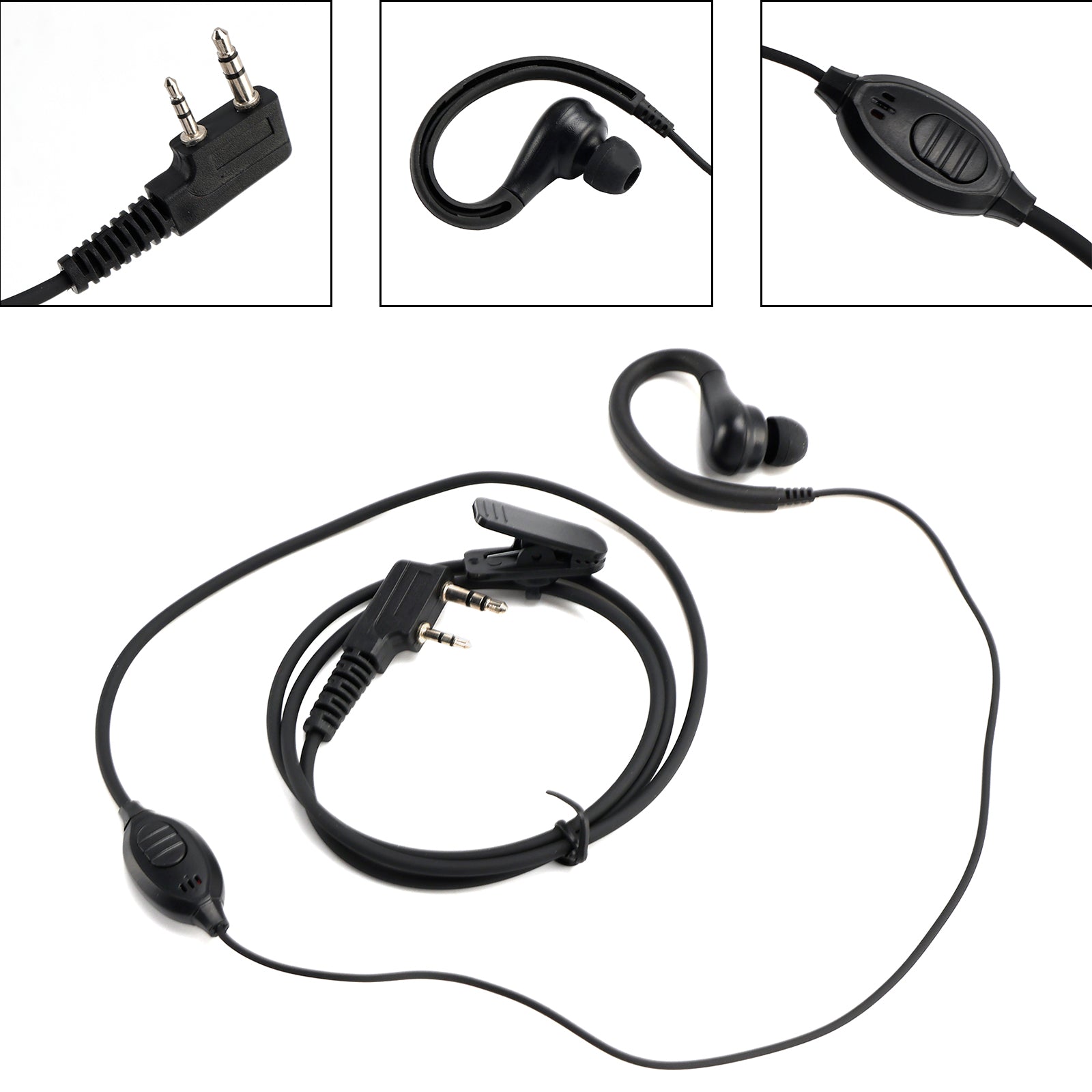 K-030-626 Earhook Headset For TK-240 TK-248 TH-K2A TH-21 RPU499A KG669 PX-777