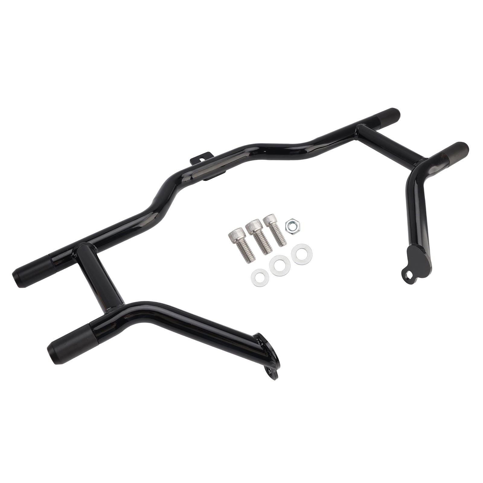 2014-2023 For Harley Road King Police FLHP Engine Guard Crash Bar Frame Protector Bumper Black