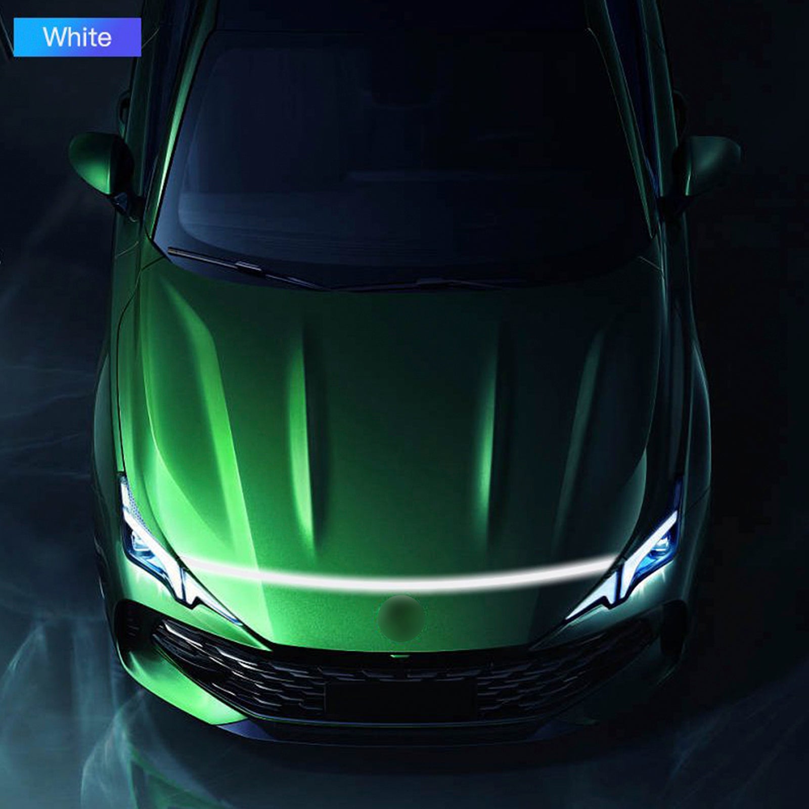 Car Hood LED Daytime Running Light Strip Flexible Dynamic Scan Start Up