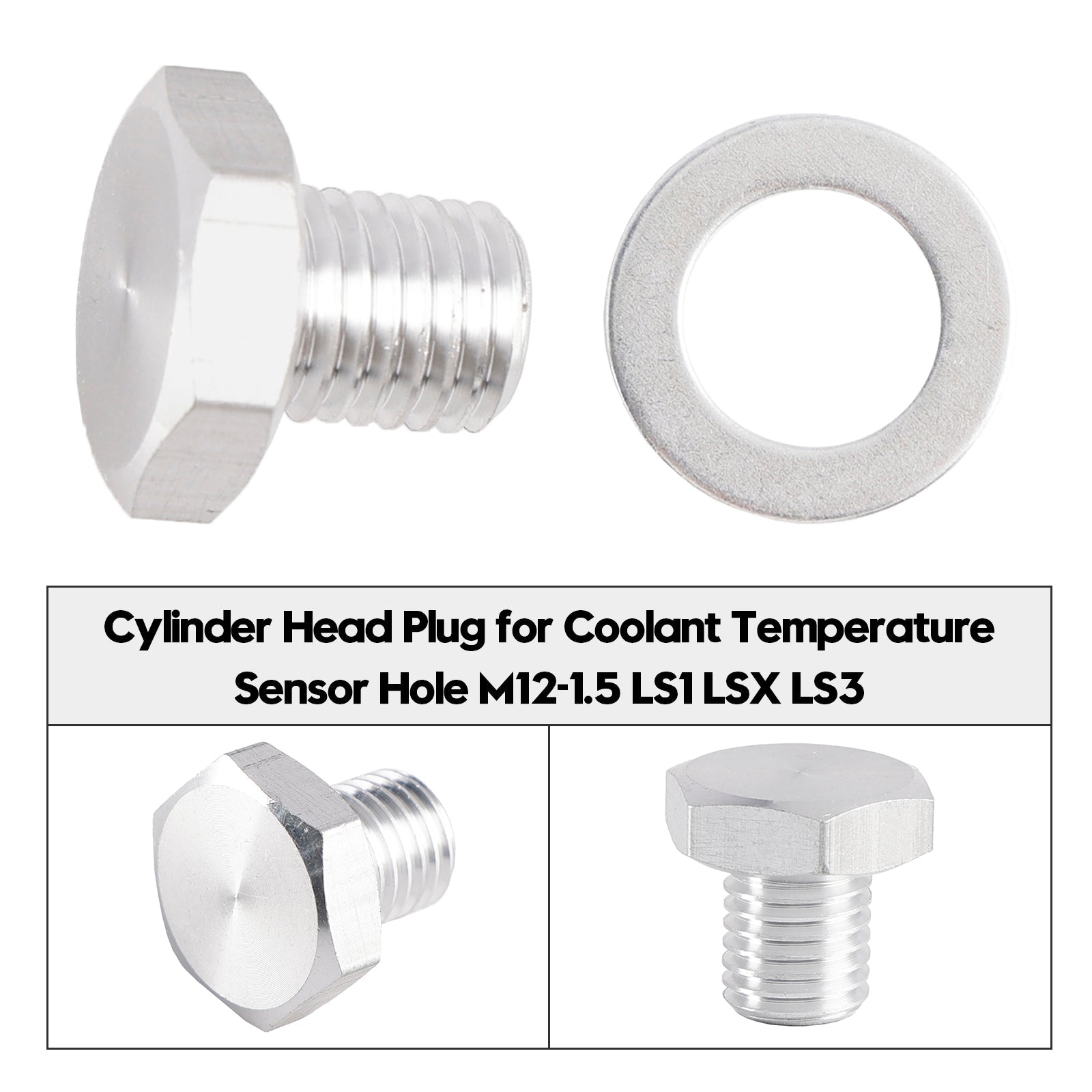 Cylinder Head Plug for Coolant Temperature Sensor Hole M12-1.5 LS1 LSX LS3 551158