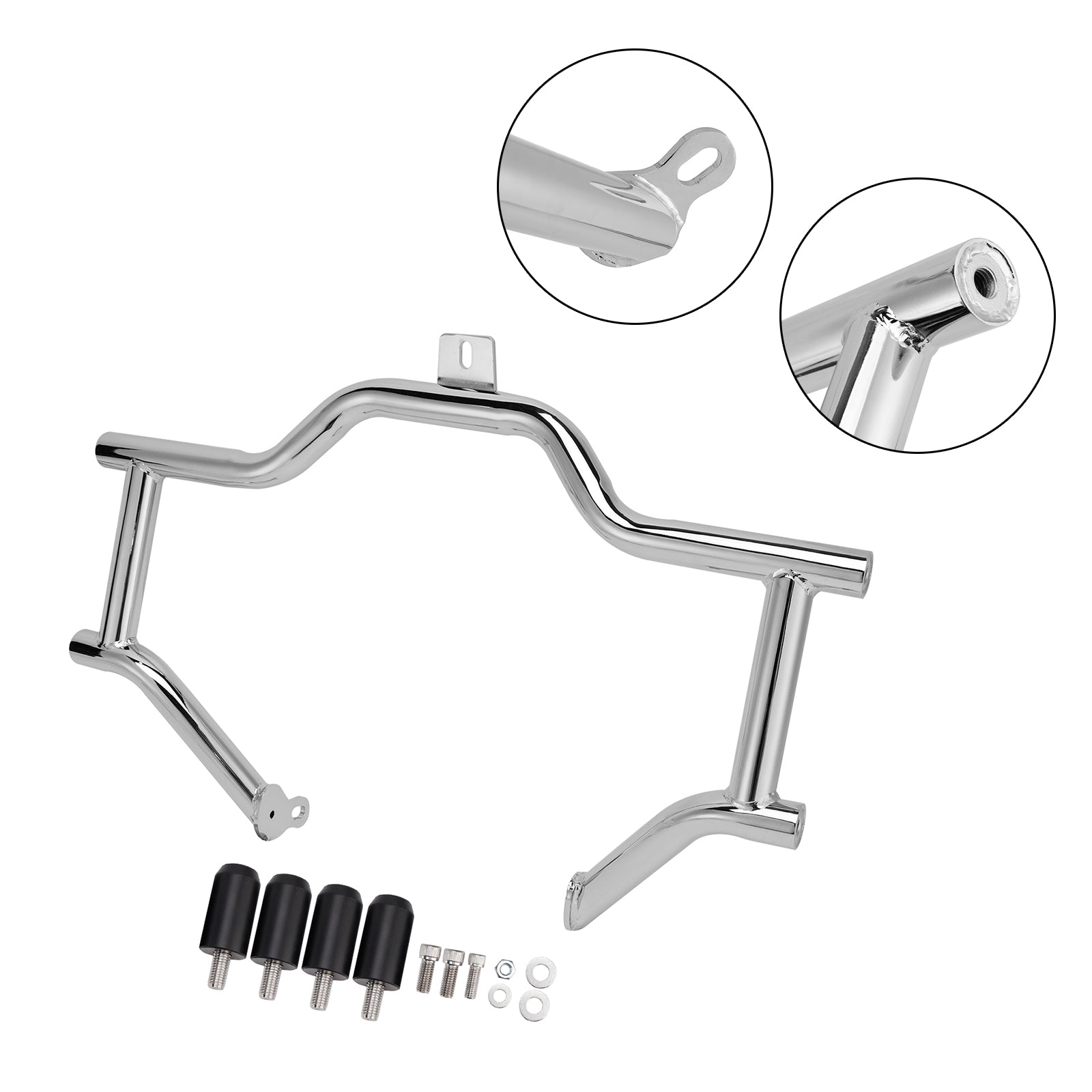 2014-2023 Electra Glide Police FLHTP Engine Guard Anti-Crash Bumper Protector Chrome