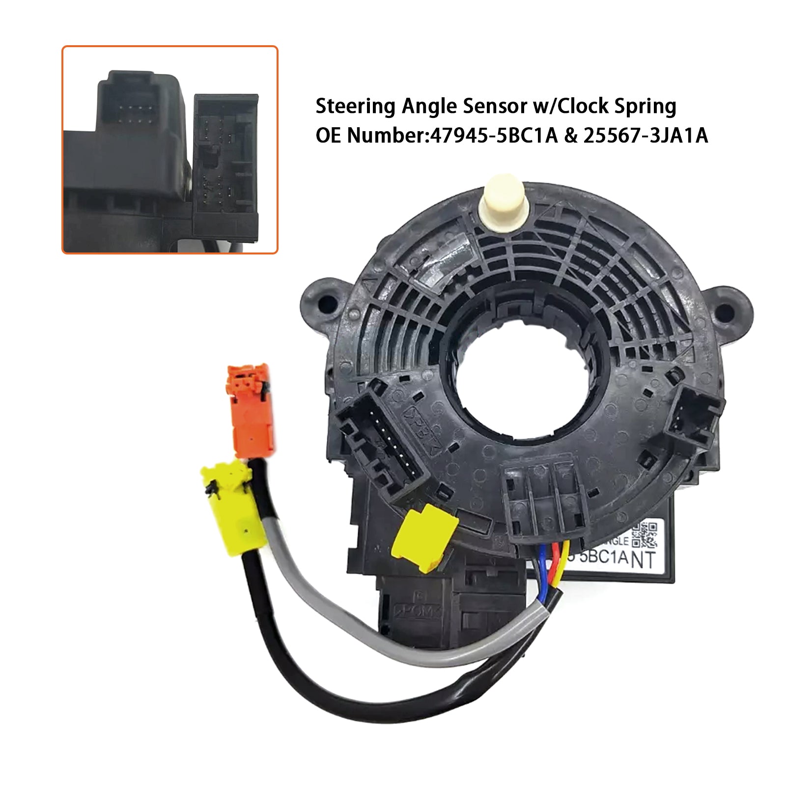 47945-5BC1A Steering Angle Sensor Assembly For 15-19 Infiniti Q50 Q60 QX80 Armada