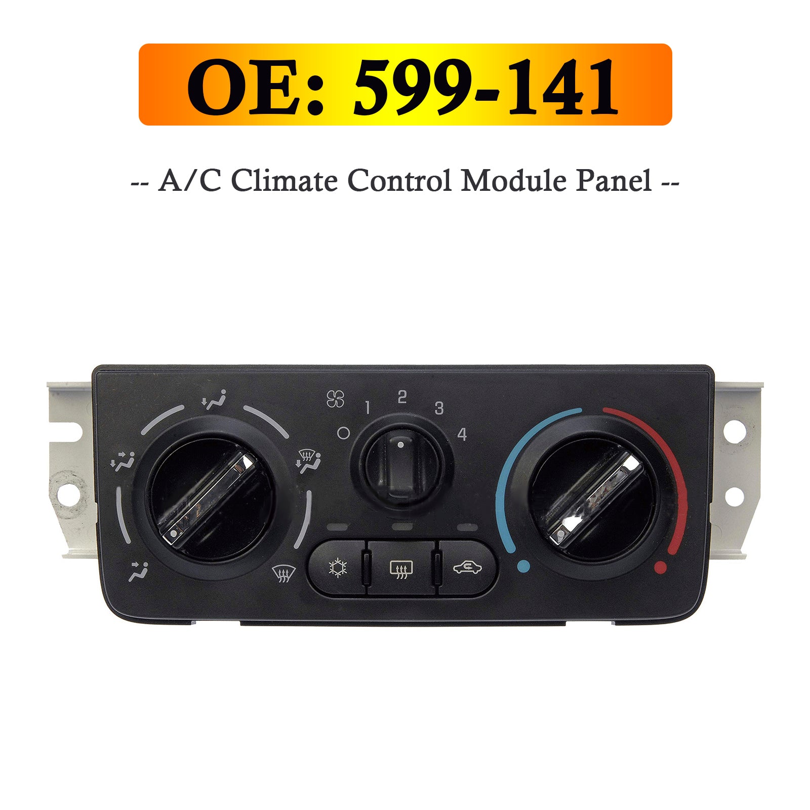 A/C Climate Control Module Panel 599-141 for Chevrolet Pontiac