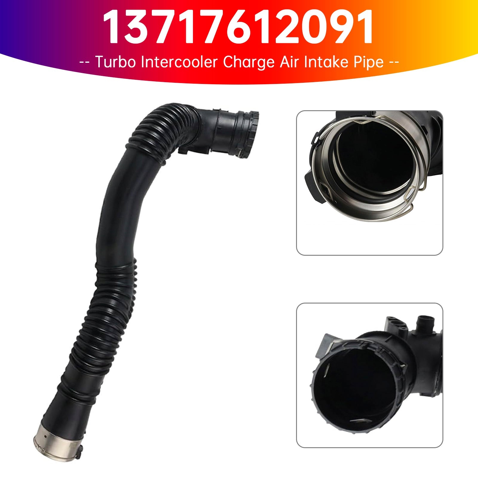 2011-2016 BMW 5 (F10) 520 i Saloon Turbo Intercooler Charge Air Intake Pipe 13717612091 13714609444 13717612096