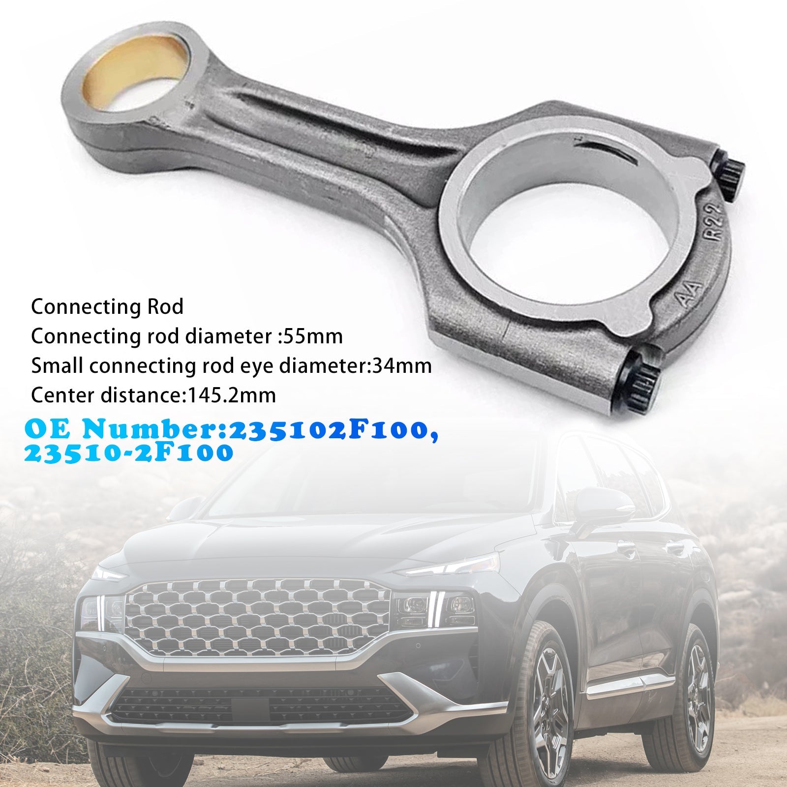 Connecting Rod 23510-2F100 For Hyundai Maxcruse Santa Fe 2.2L CRDI D4HB Engine