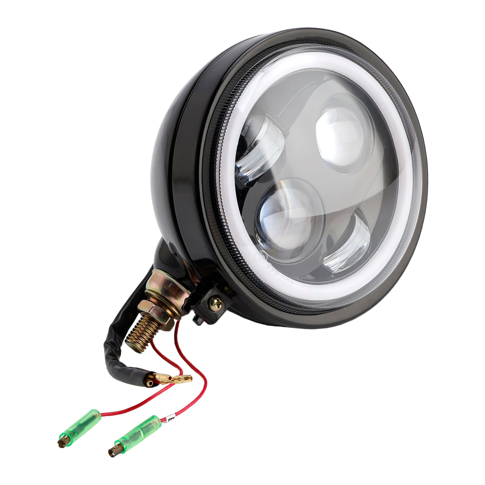 5.75" Headlight Lamp Spotlight Universal 4-Bulbs Fits For Motorcycle