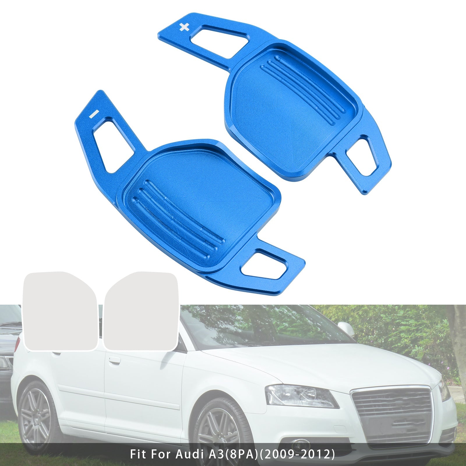 Steering Wheel Paddle Shifter For Audi A3 A4 A5 A6 TT Q5 08-14 Aluminium