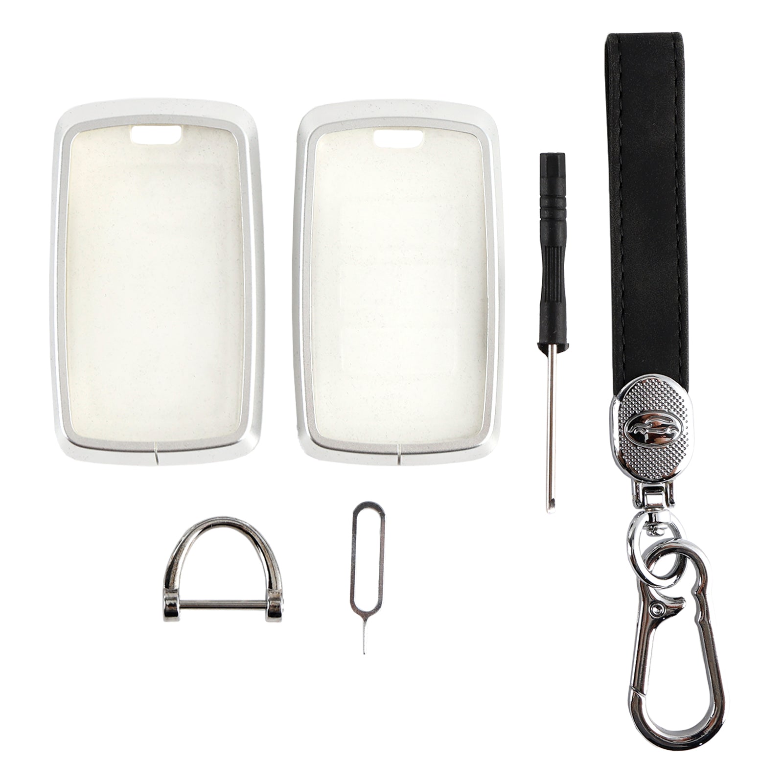 Land Rover Alloy Aluminum TPU Soft Film Car Key Black Case Cover