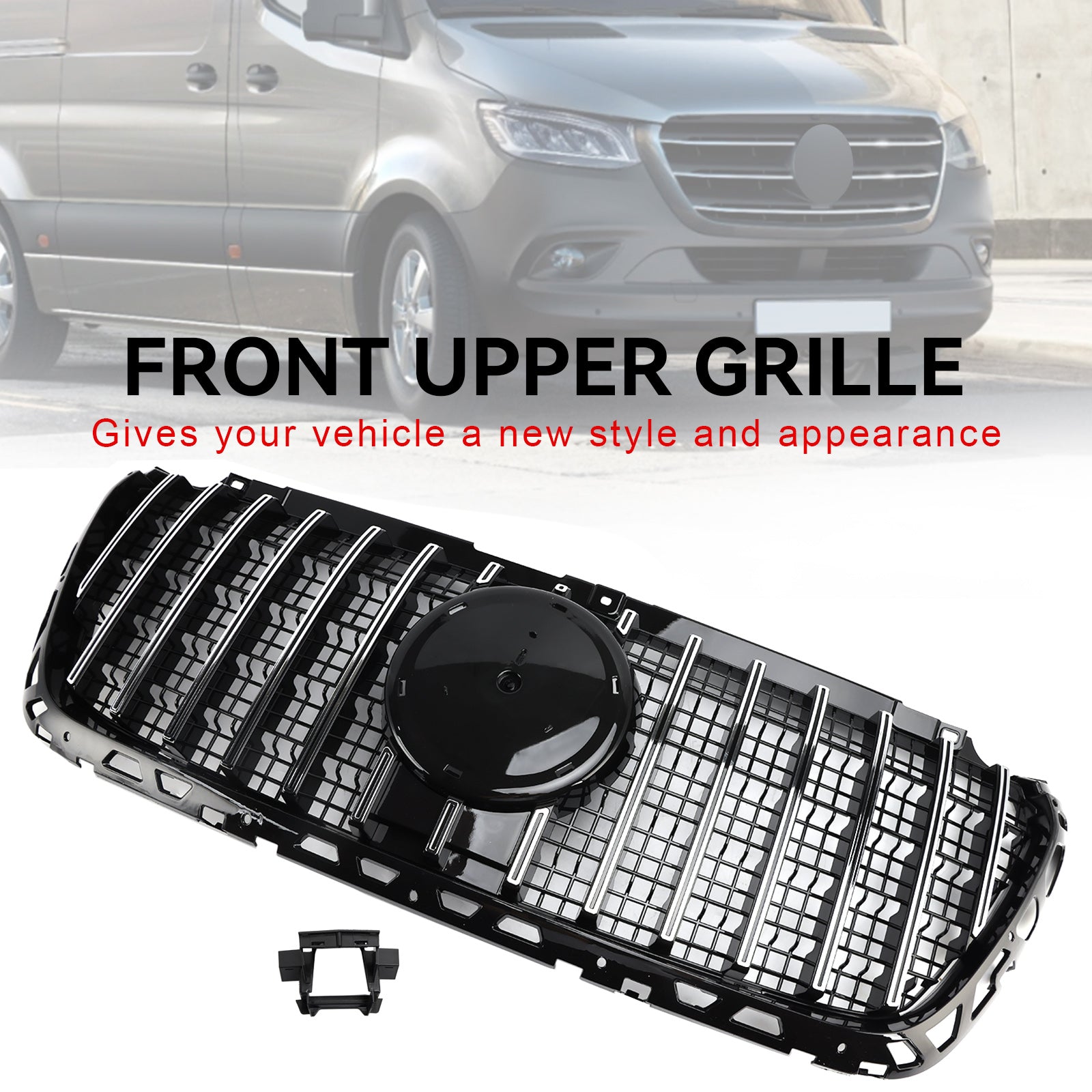 2018 2019 2020 2021 2022 2023 Mercedes Sprinter W907 W910 GT Style Front Bumper Grille Grill