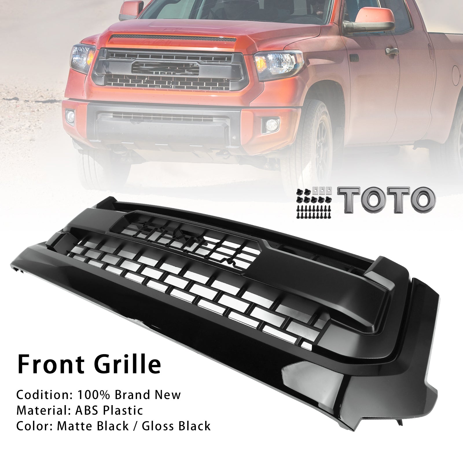 2014-2018 Toyota Tundra TRD PRO Black Honeycomb Front Grill Grille