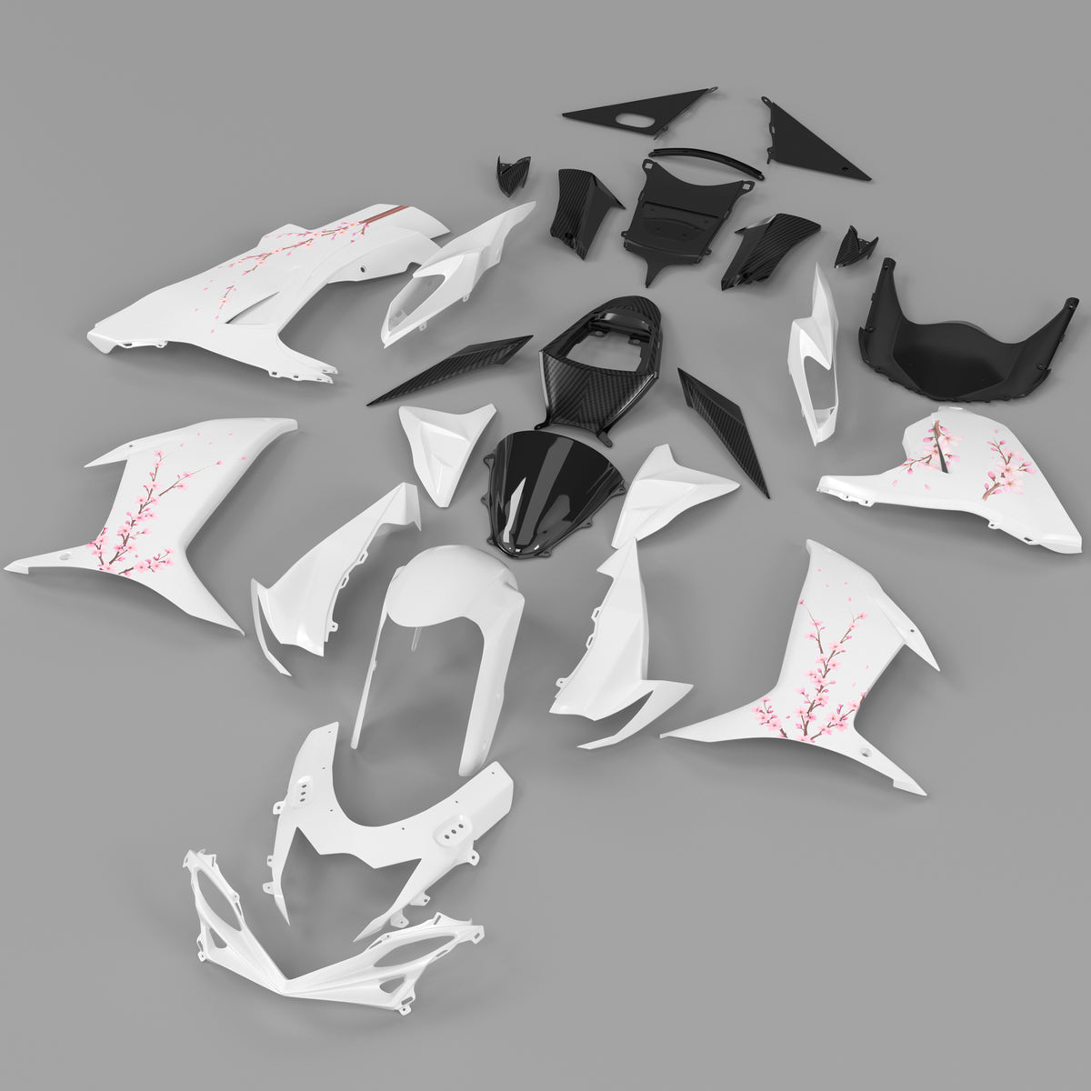 White Injection Fairing Kit Bodywork Plastic ABS For Suzuki GSXR 600/750 2011-2026 K11