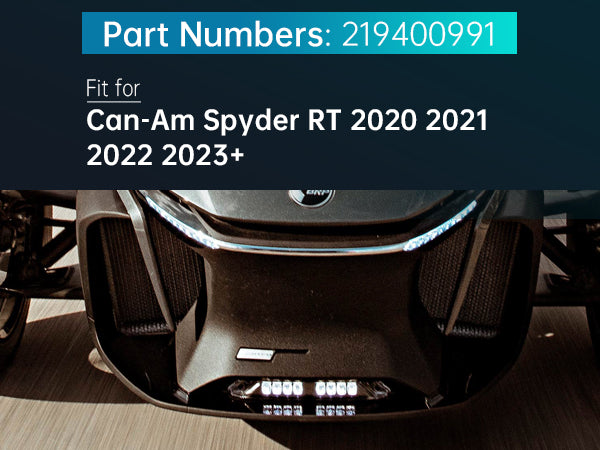 Can-Am Spyder RT 2020, 2021, 2022-2023용 LED 프론트 범퍼 램프 보조등 219400991, LED 보조등 포함