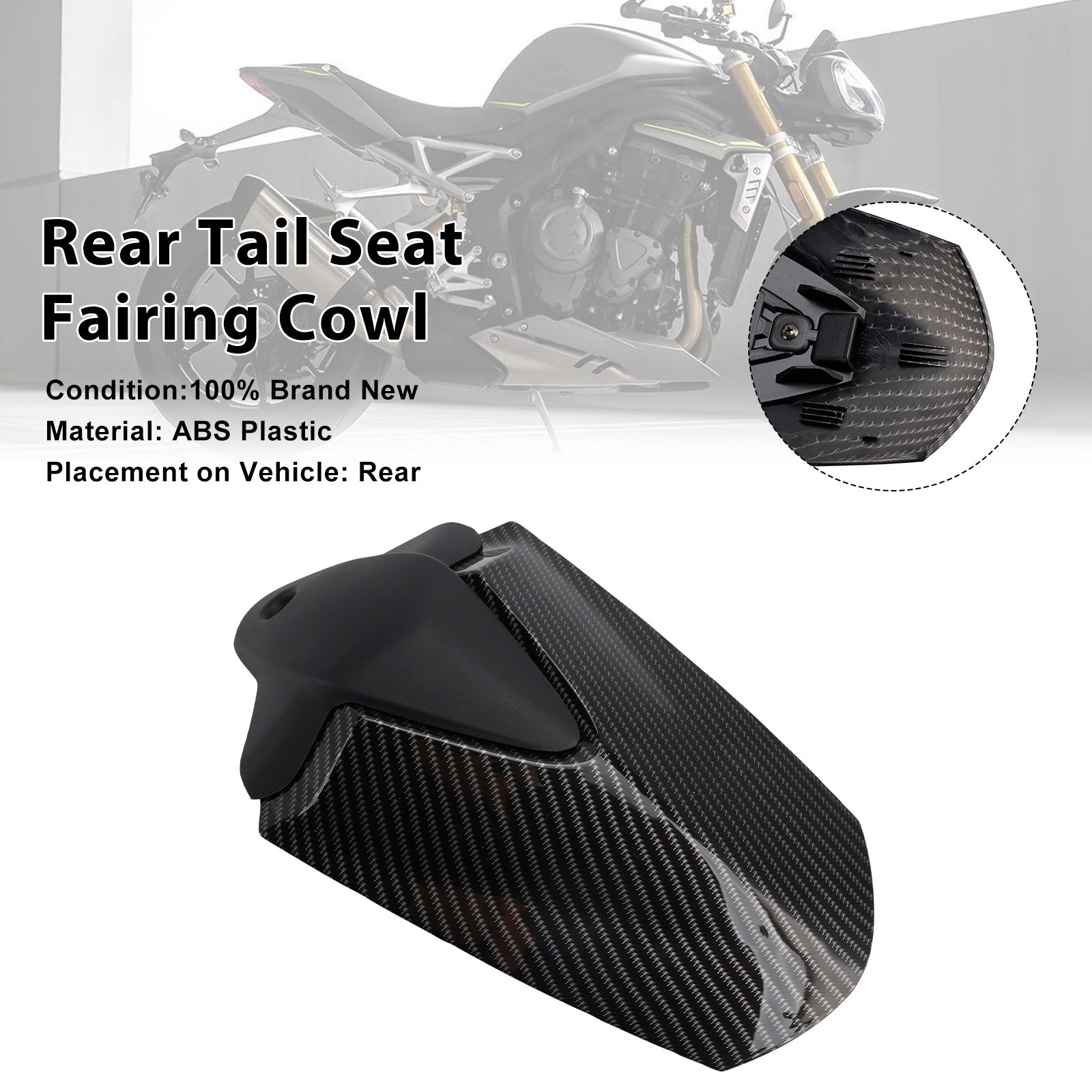 2021-2024 For Speed Triple 1200 RS Rear Tail Seat Fairing Cowl Cover